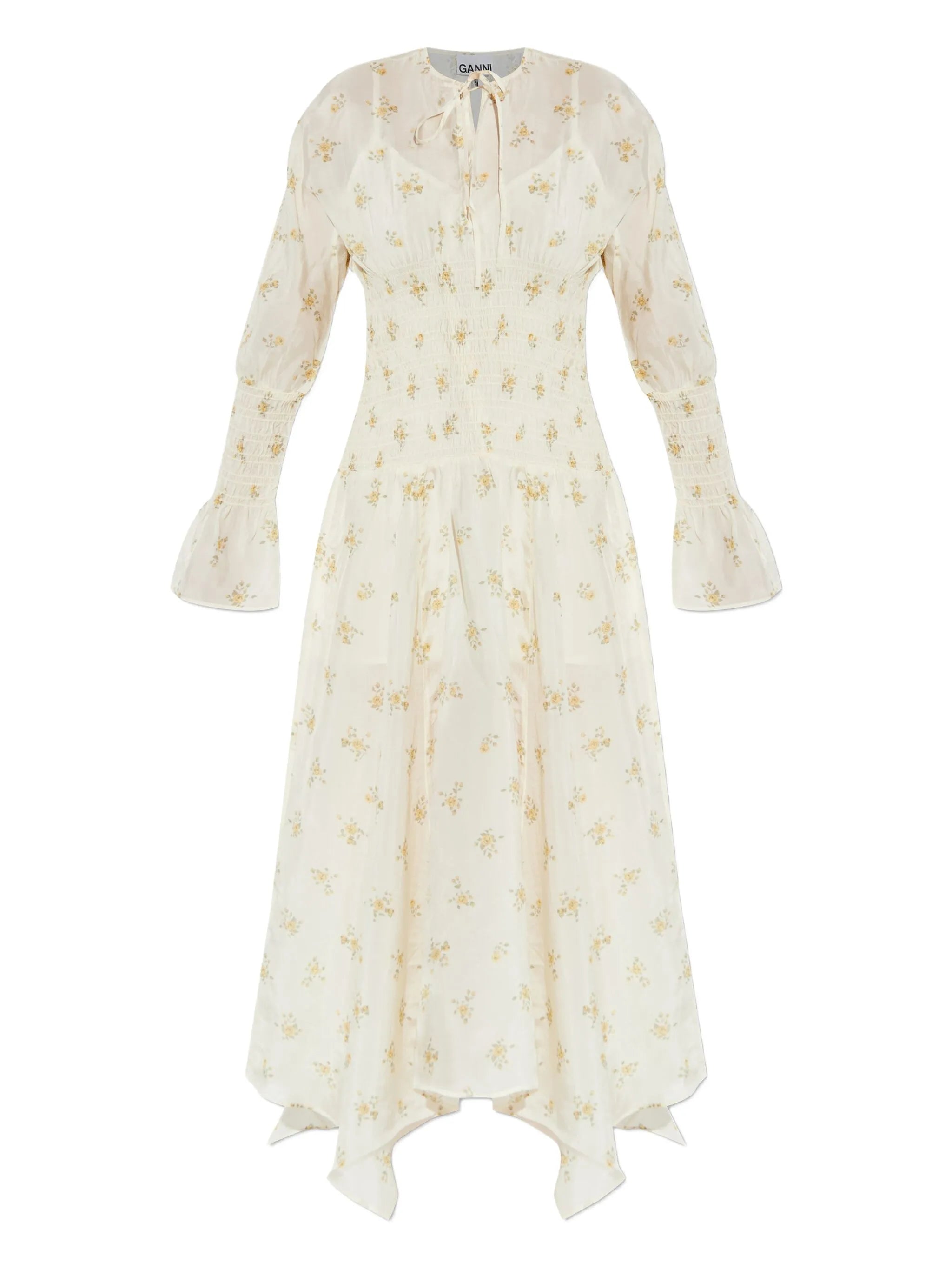 floral-print maxi dress