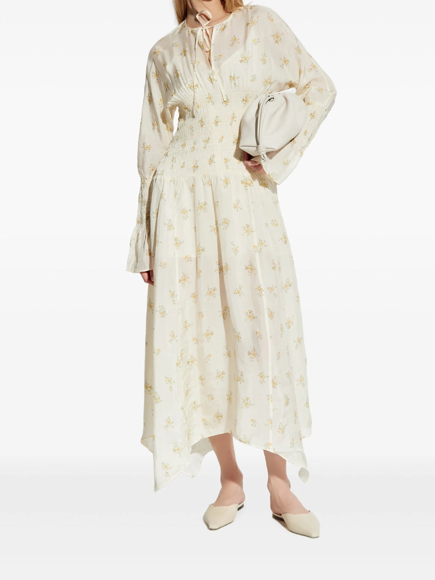 floral-print maxi dress