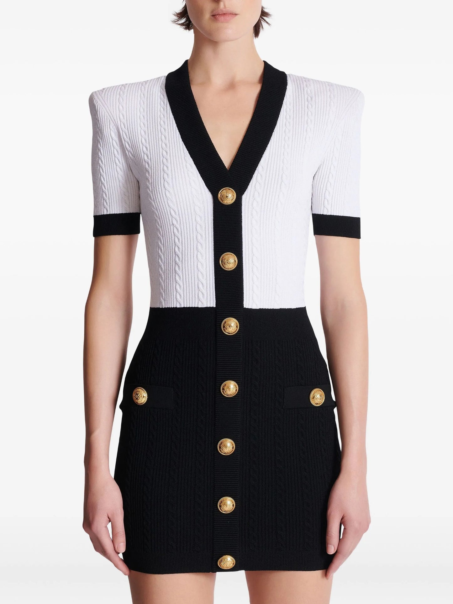 cable-knit bodycon dress