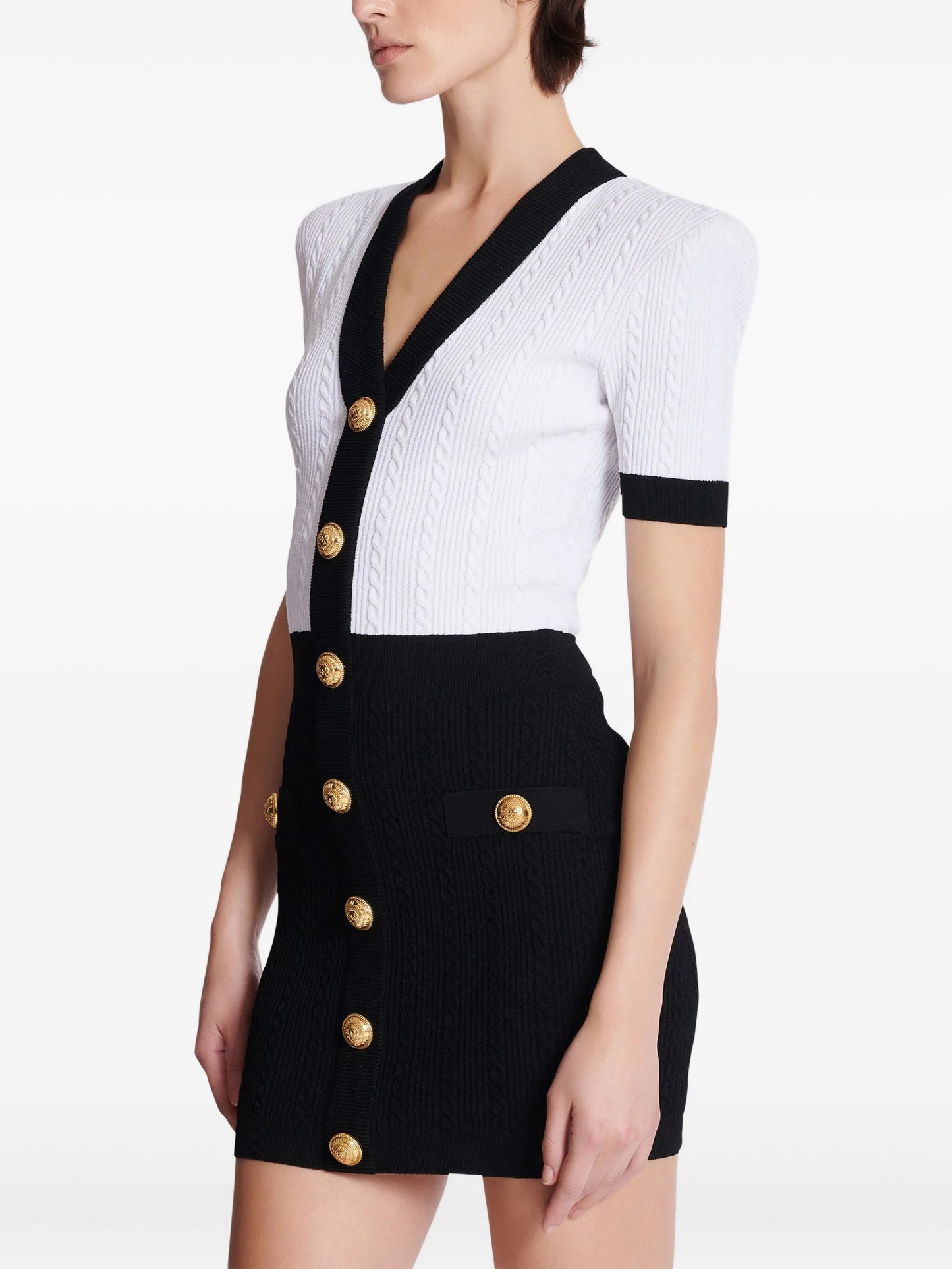cable-knit bodycon dress
