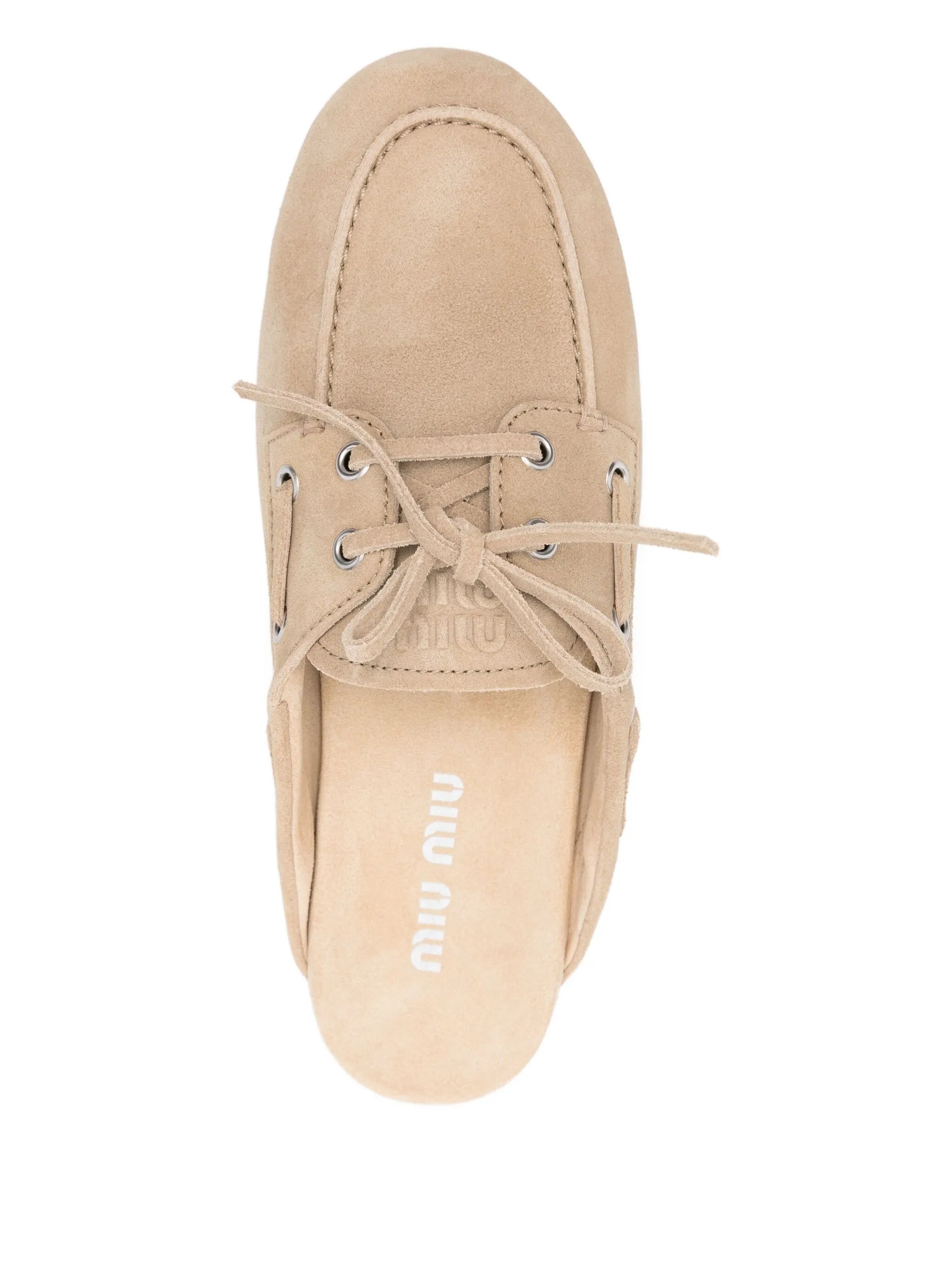 lace-up mules