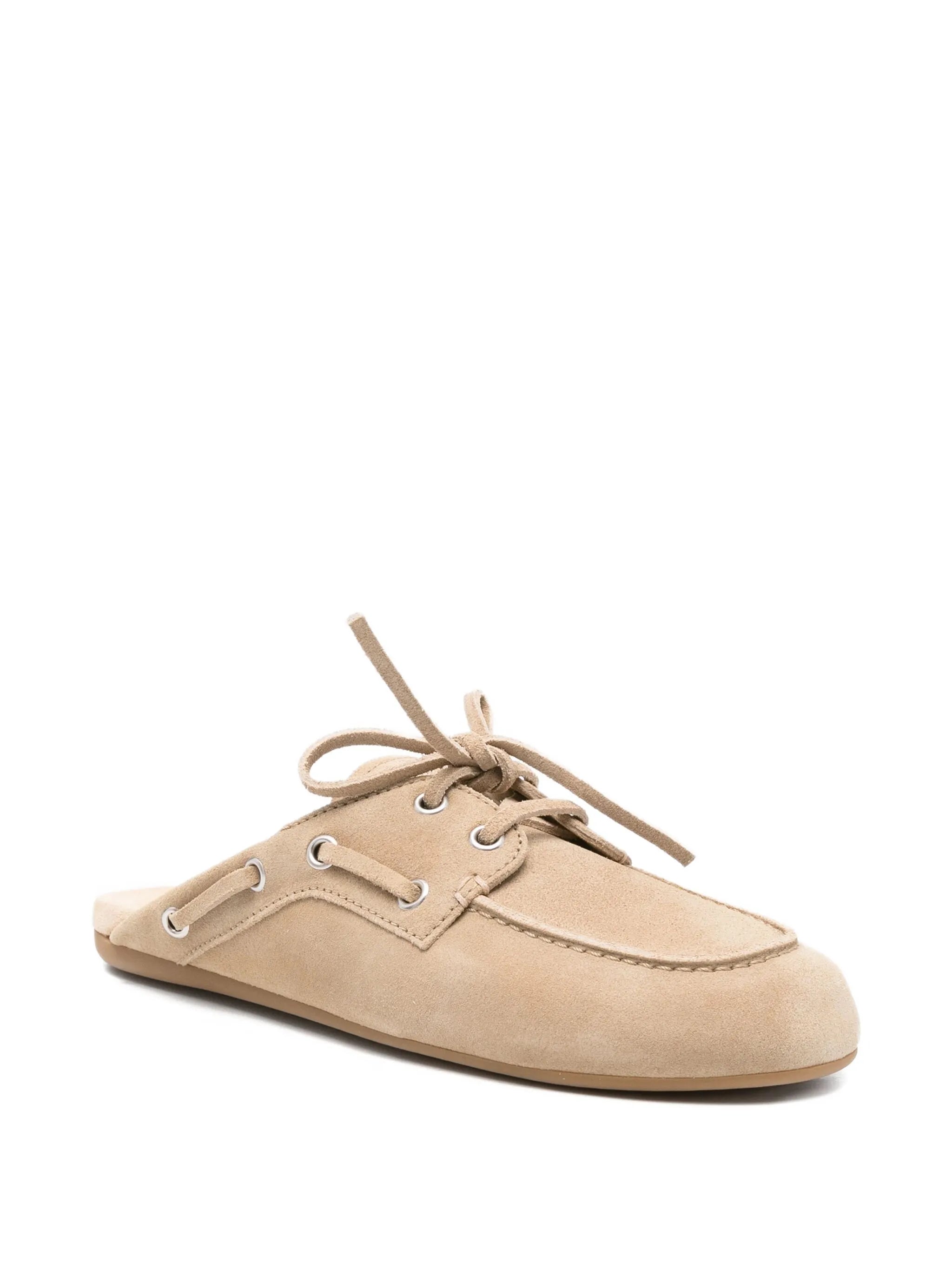 lace-up mules