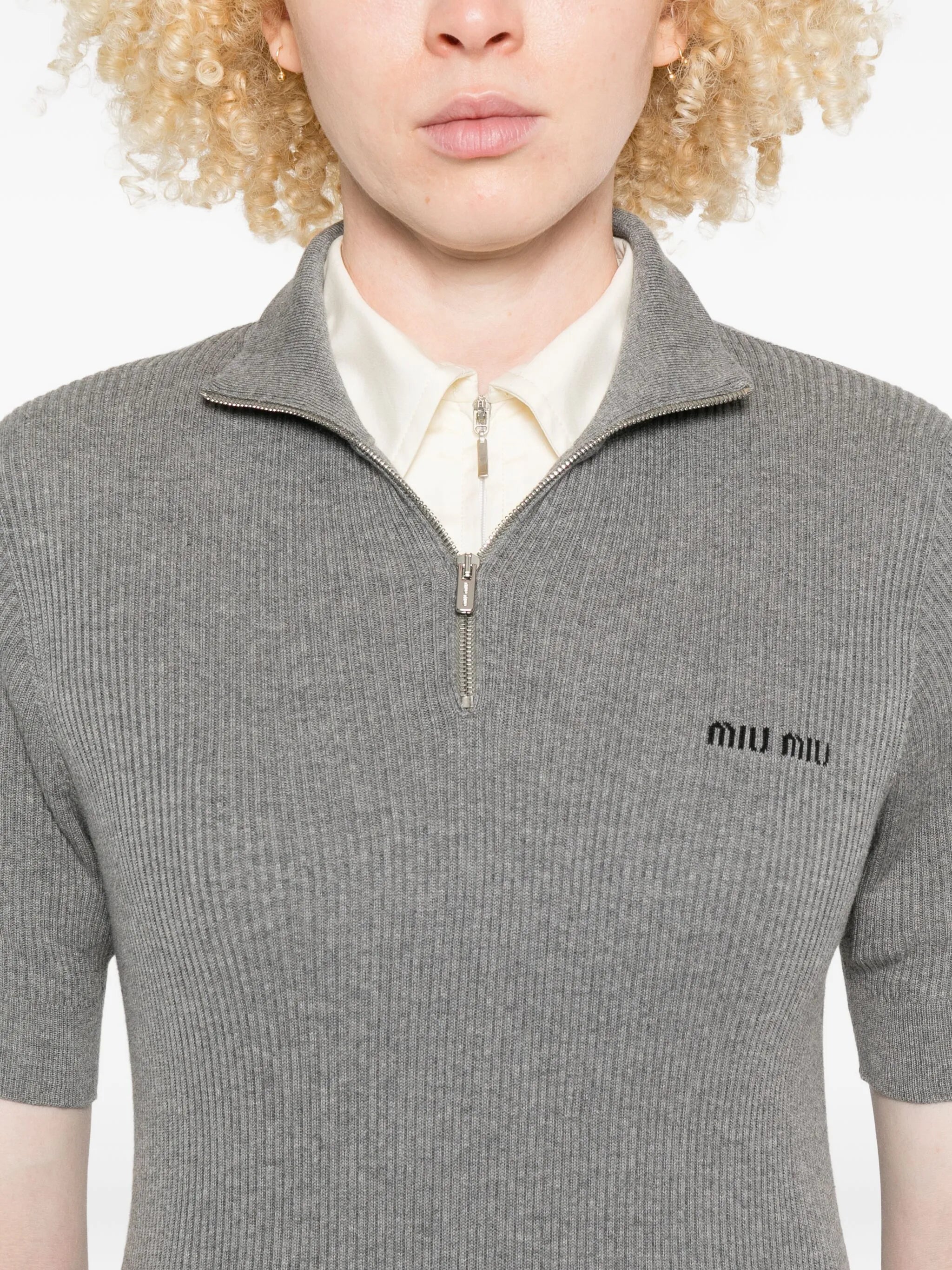 short sleeve knitted top