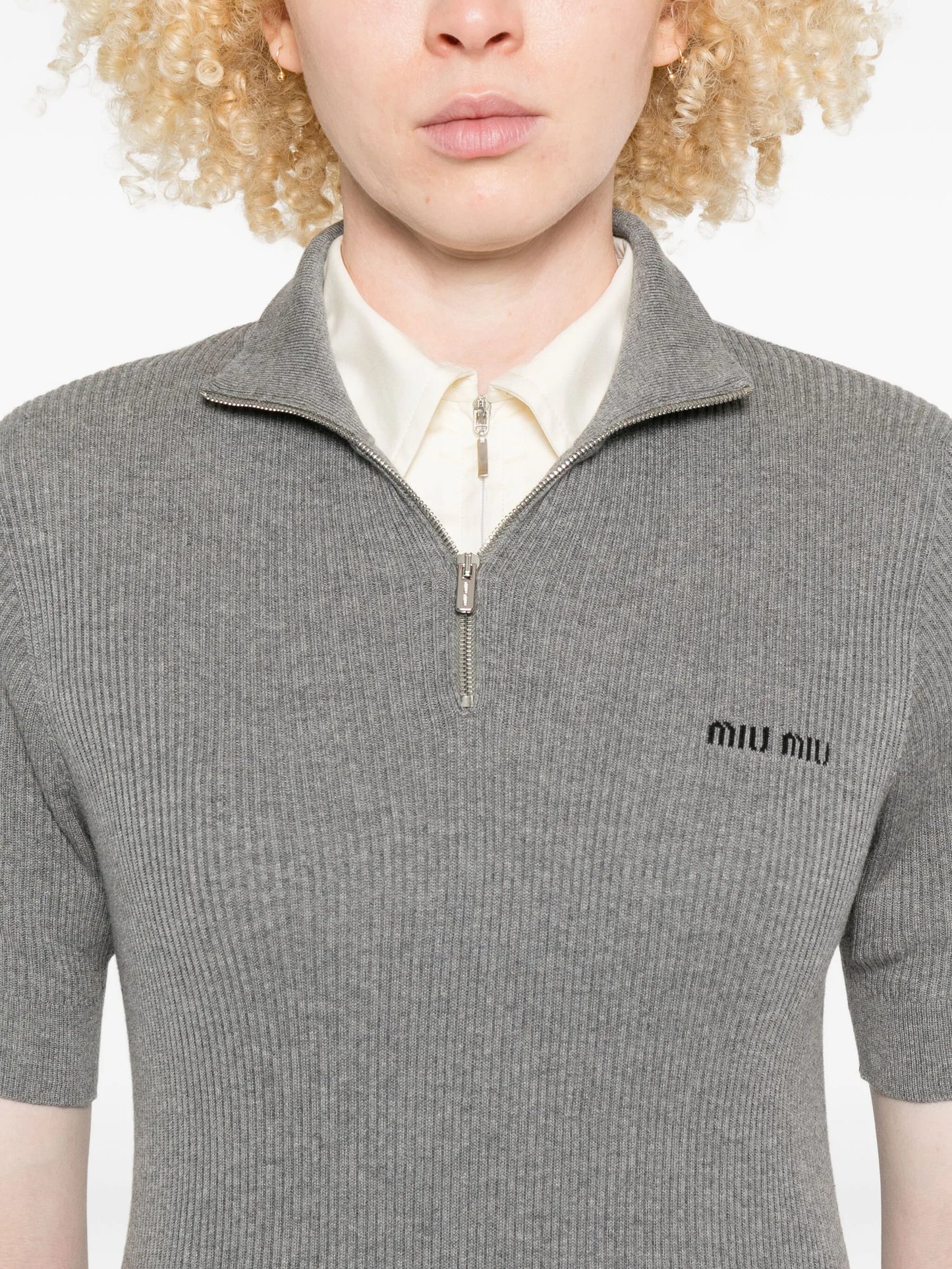 short sleeve knitted top