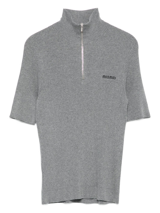 short sleeve knitted top