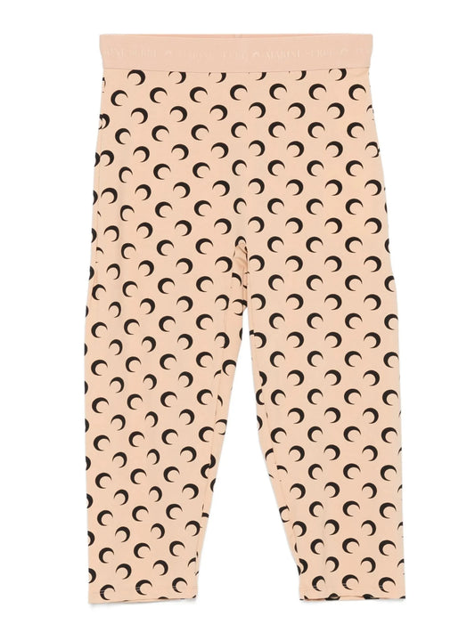moon-print cropped trousers