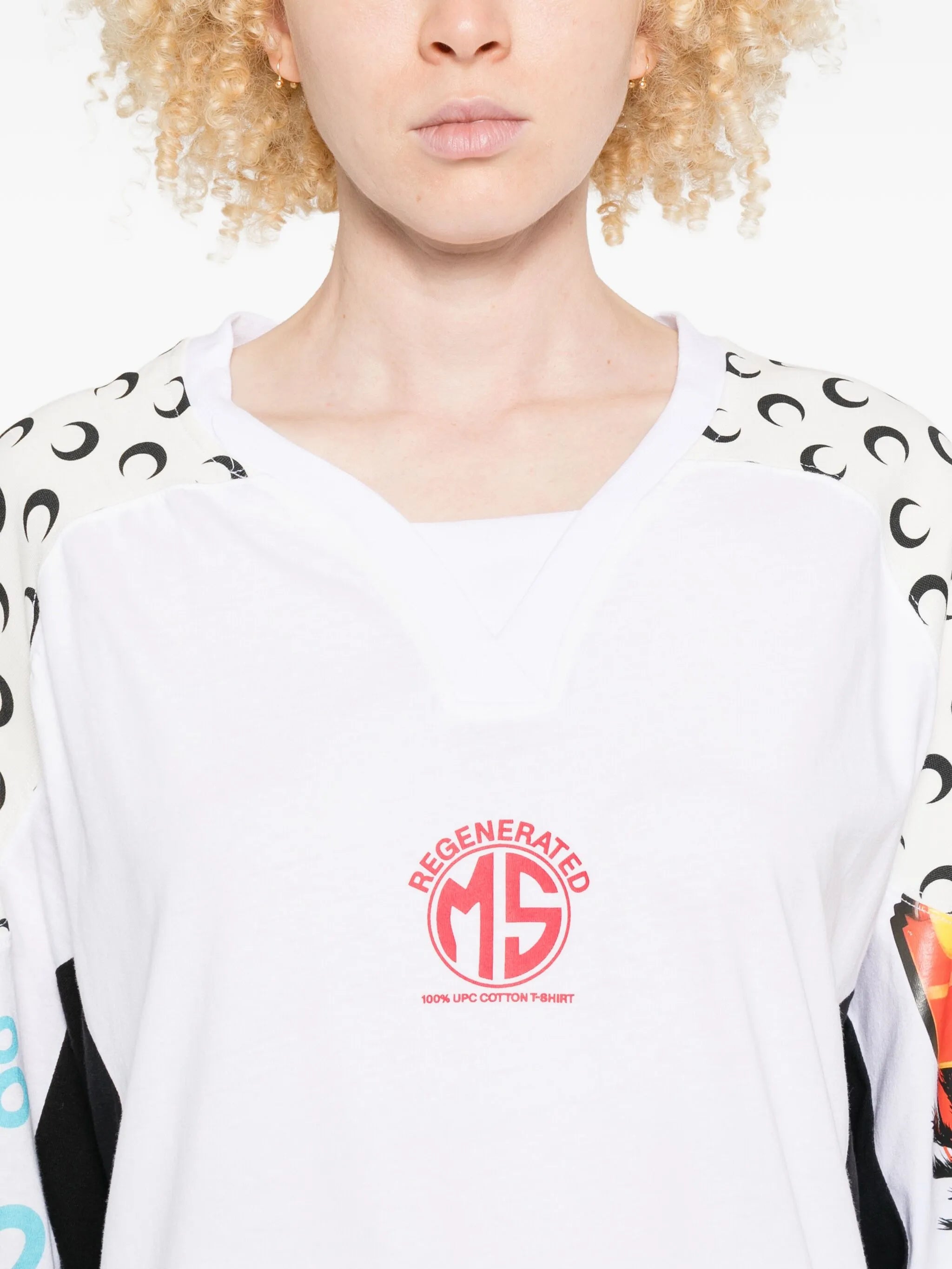 Regenerated graphic-print hockey jersey