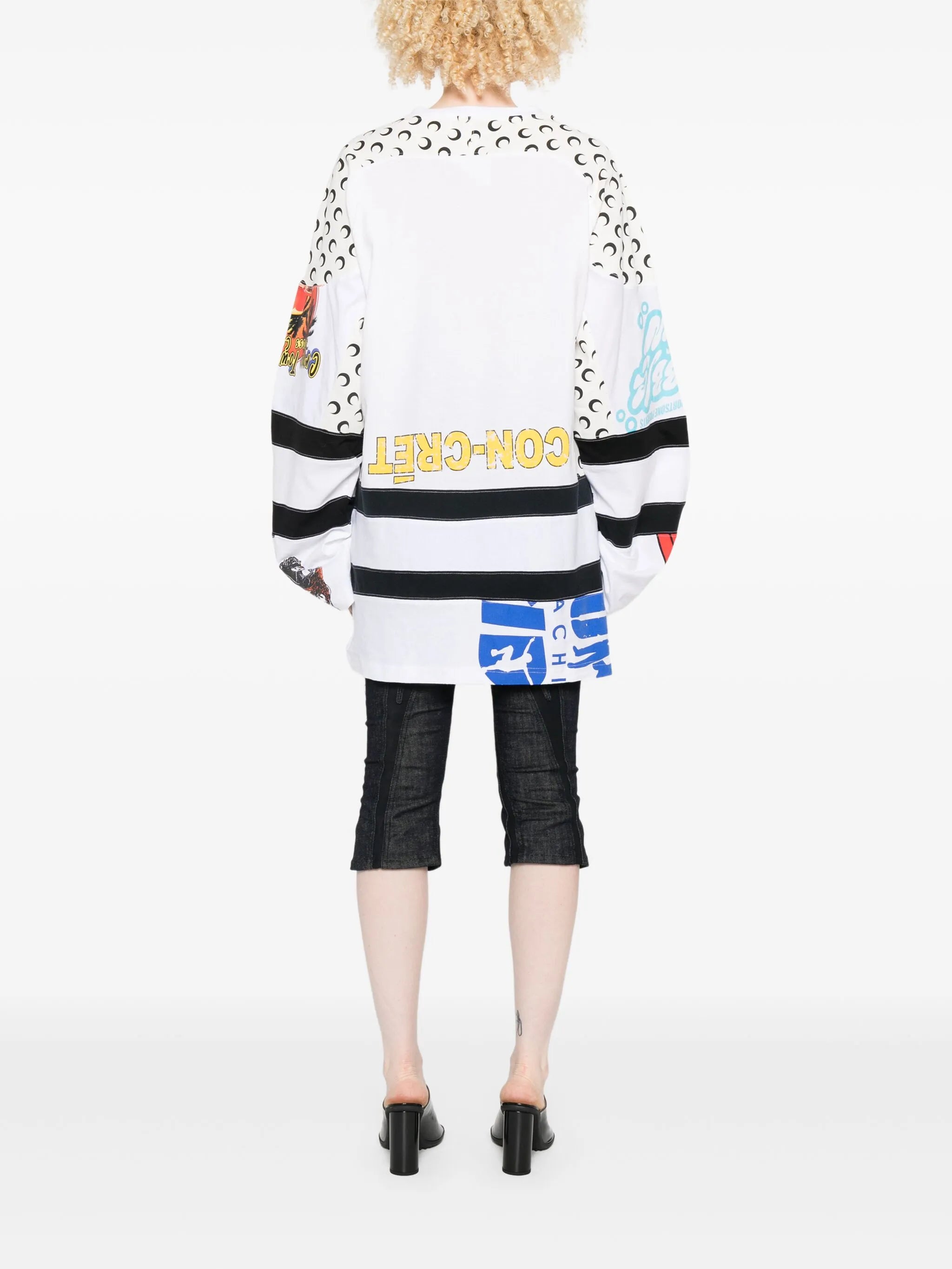 Regenerated graphic-print hockey jersey