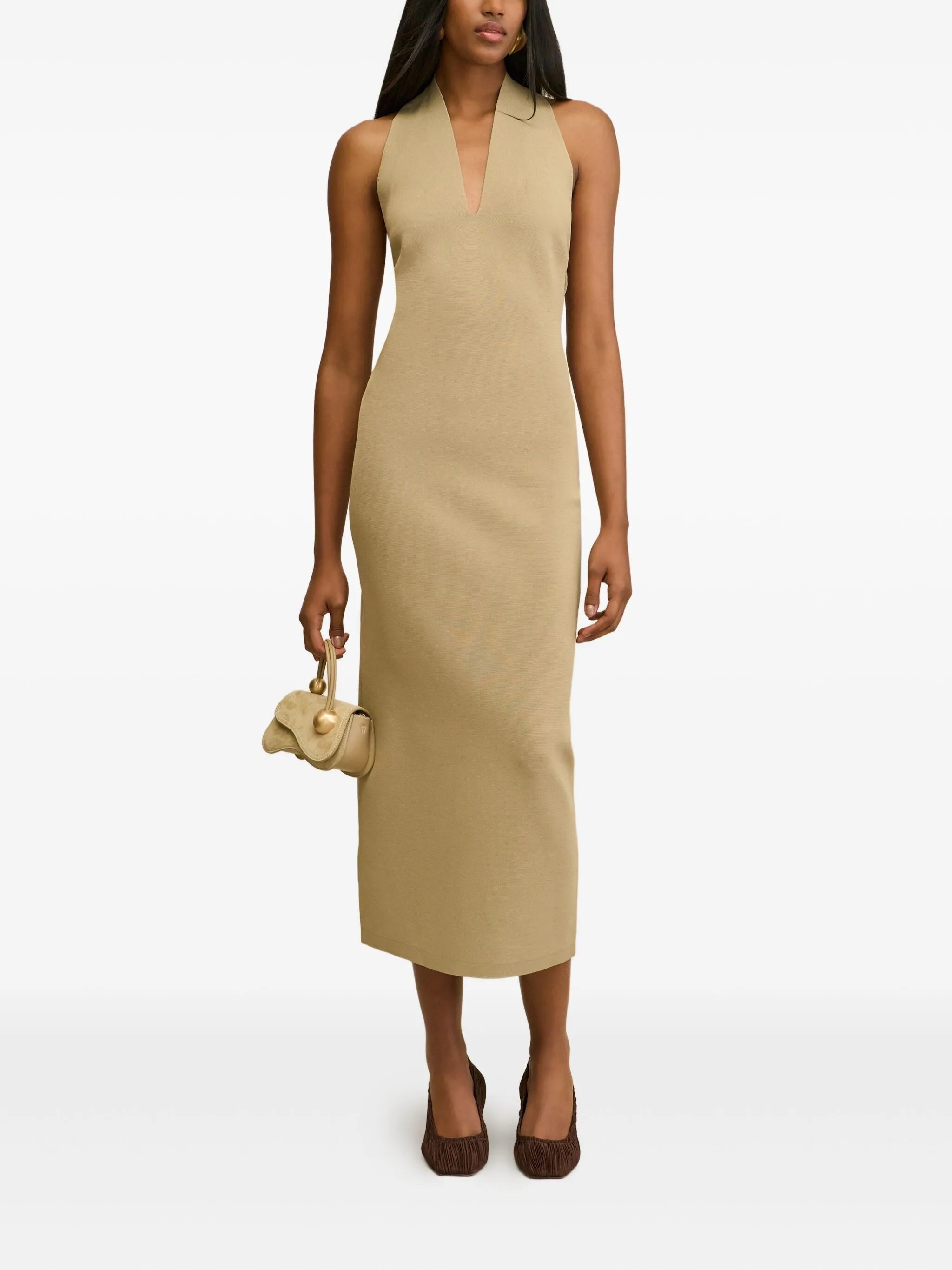Caia halterneck midi dress