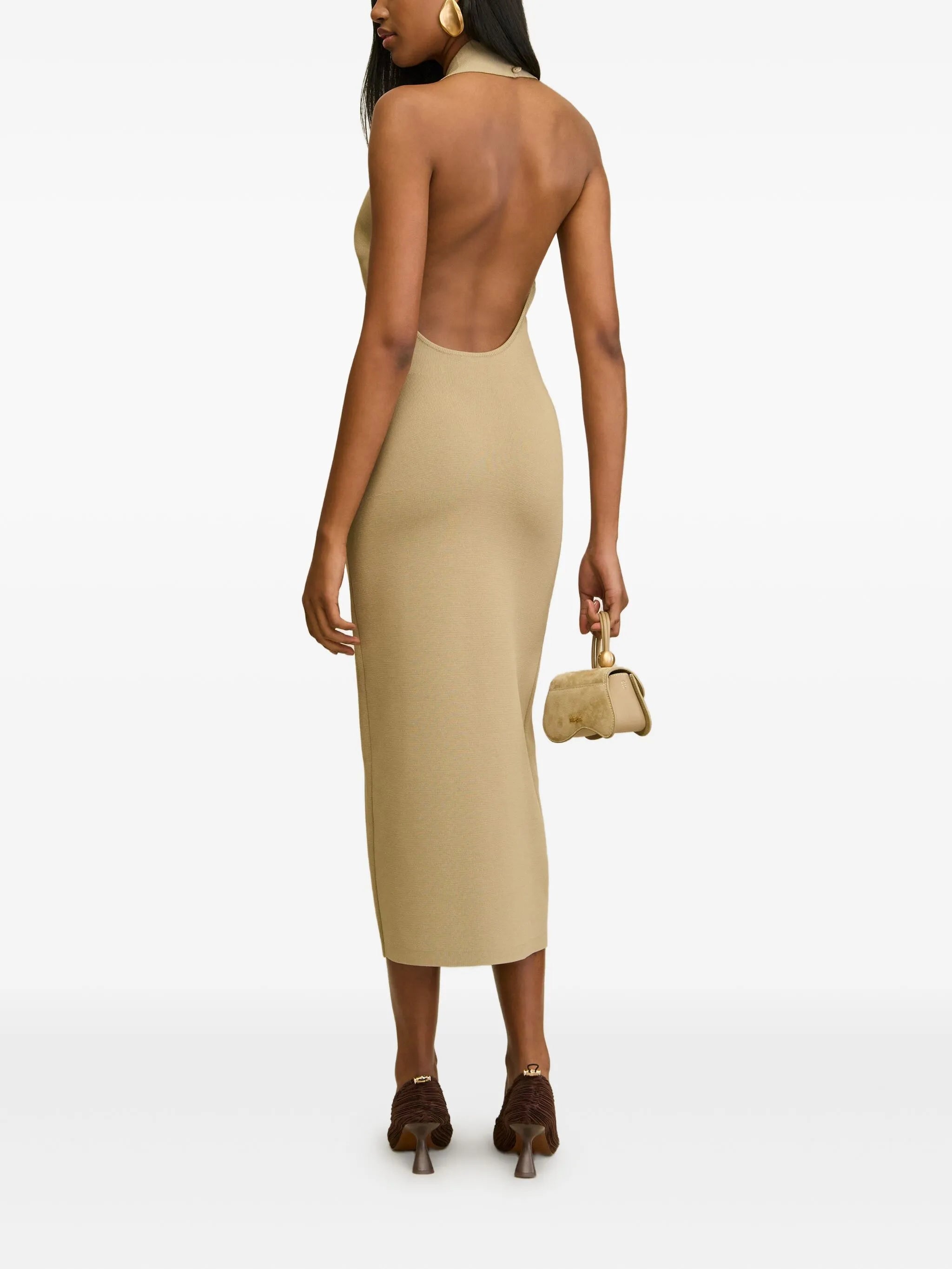 Caia halterneck midi dress