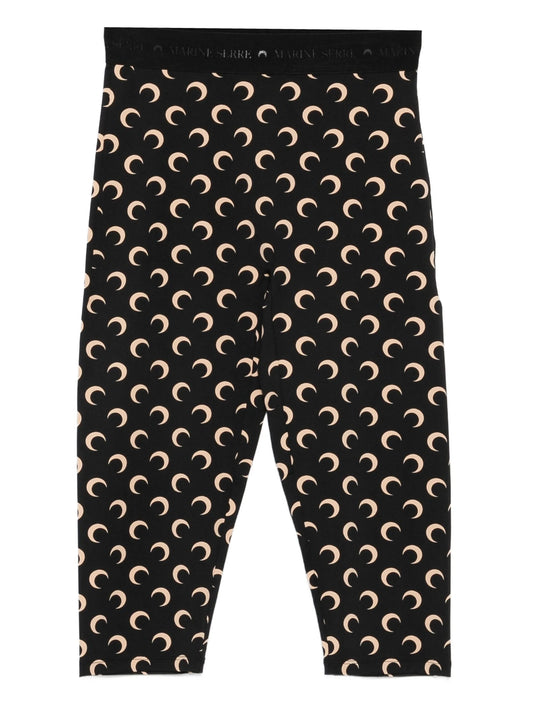 crescent moon-print trousers