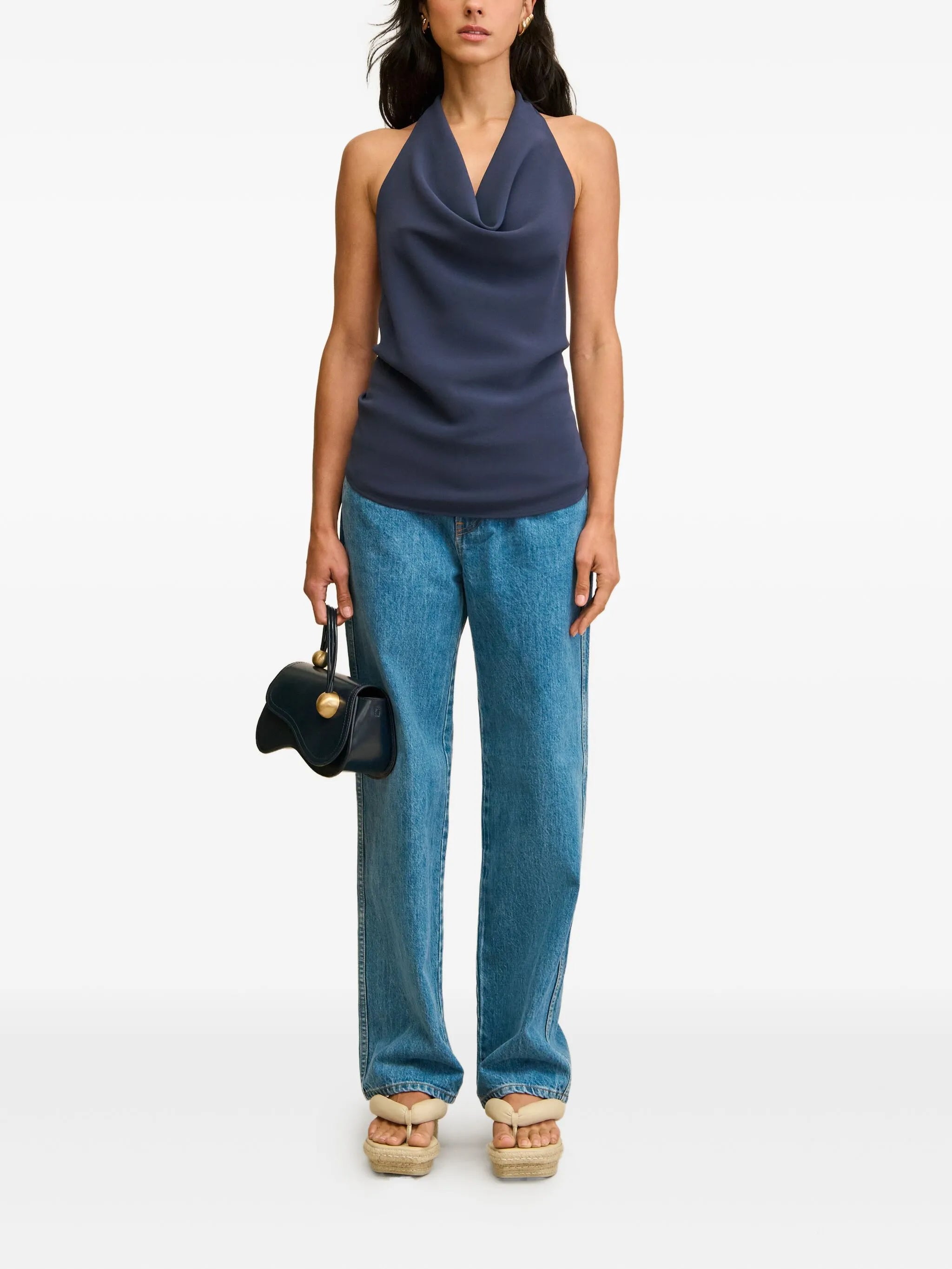 Augusta cowl-neck top