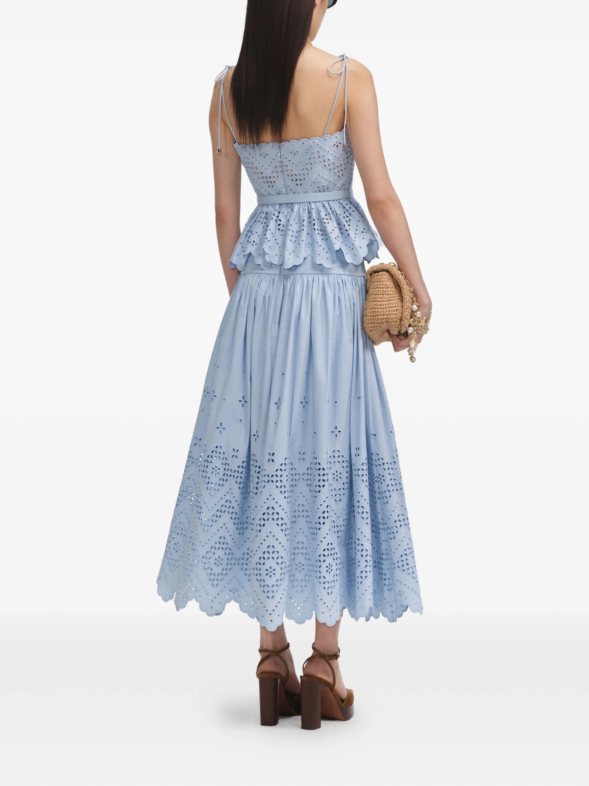 cotton A-line skirt