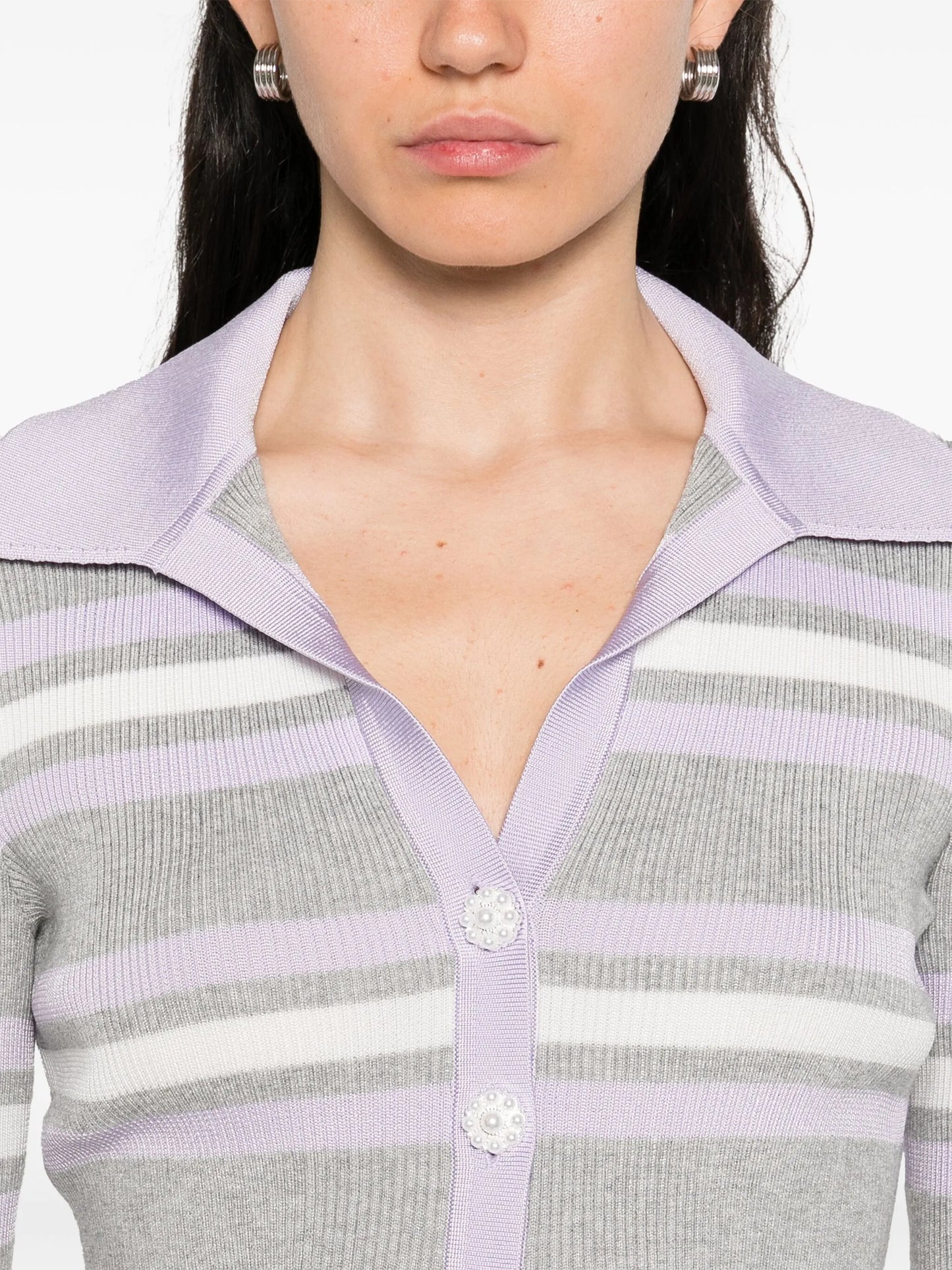 striped cardigan
