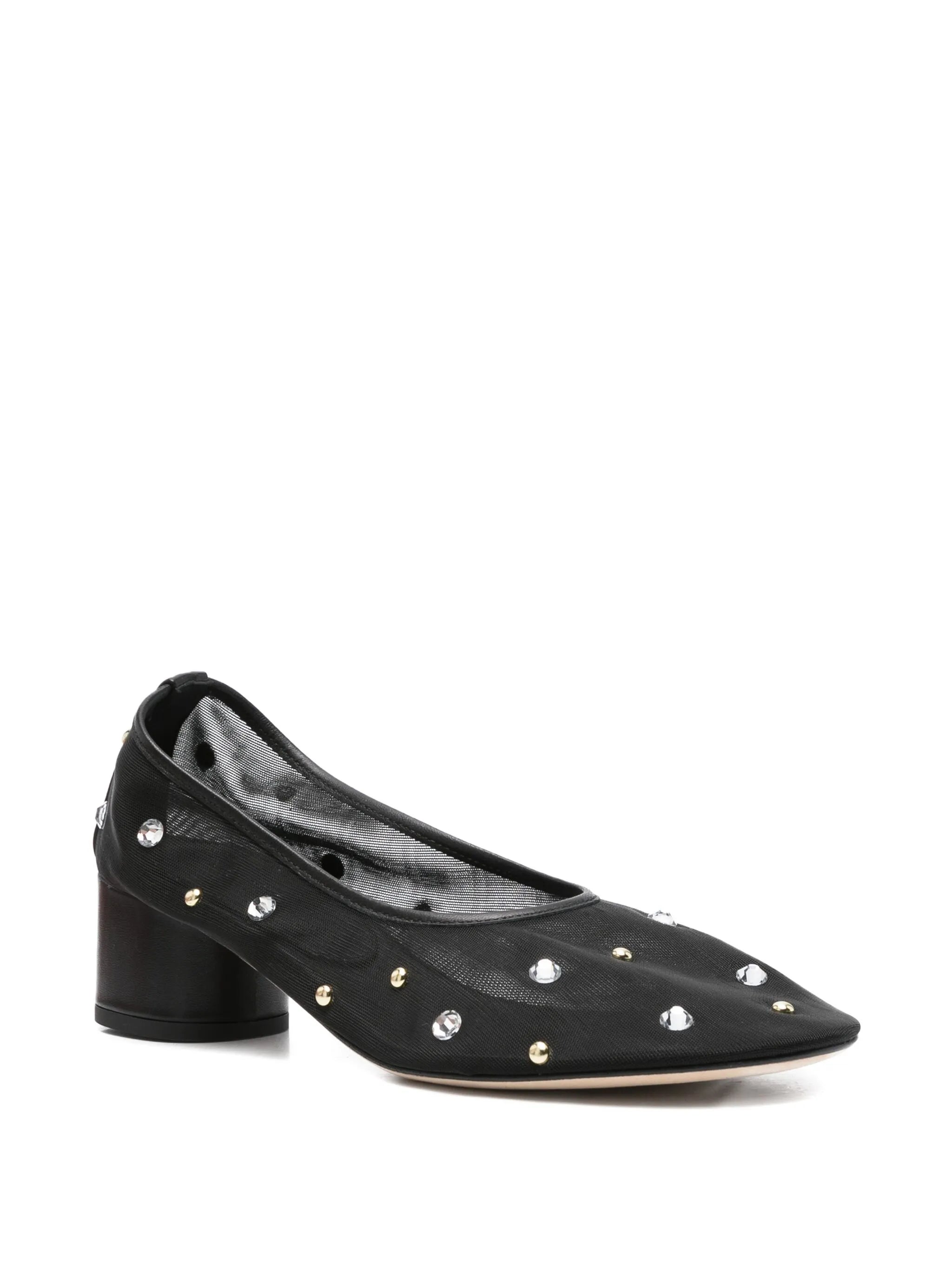 45mm crystal-embellished heeled pumps