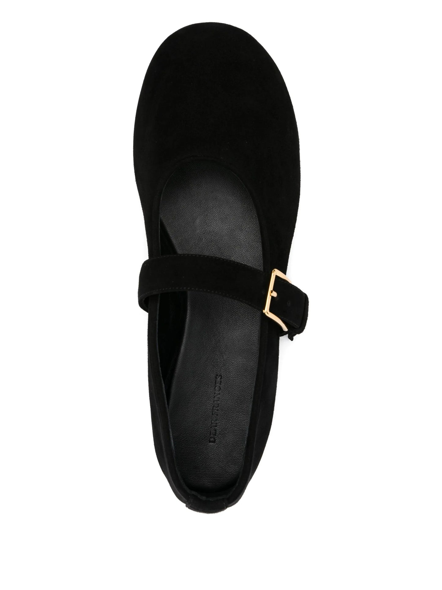 Ball buckle ballet flats