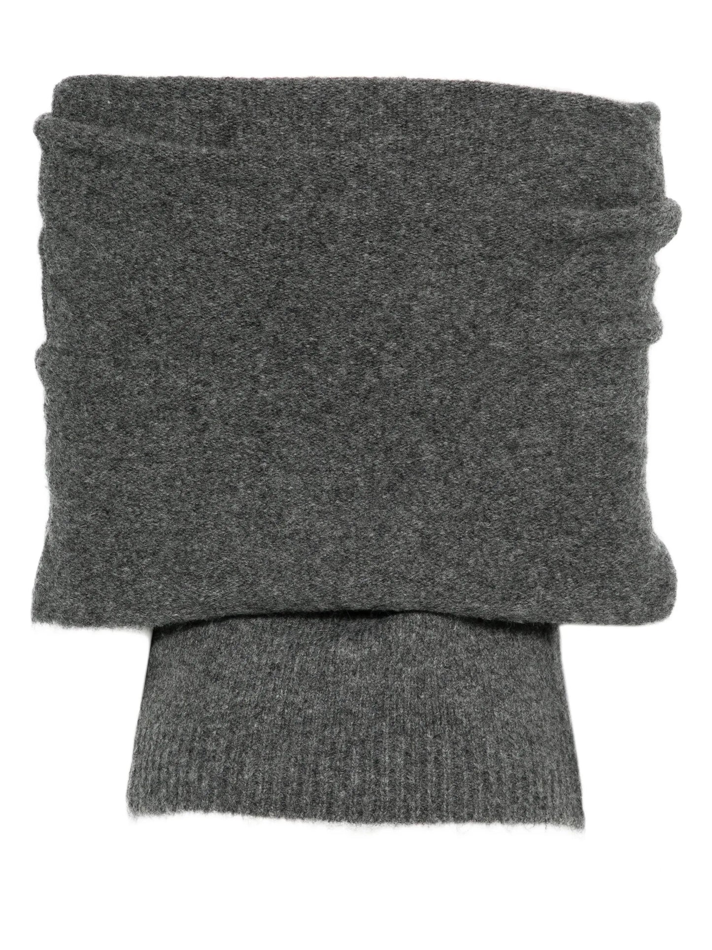 off-shoulder sleeveless knitted top