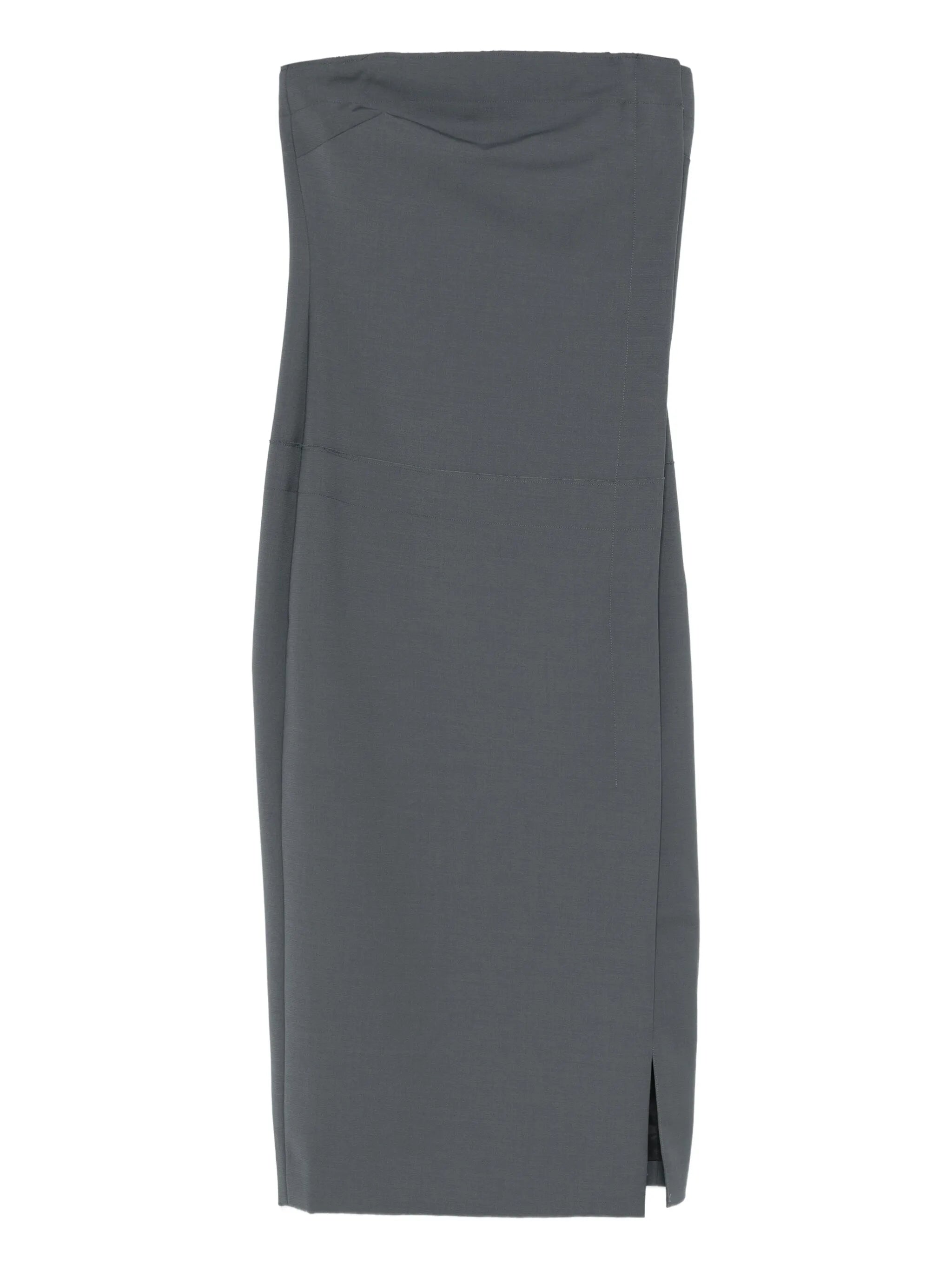 strapless midi dress