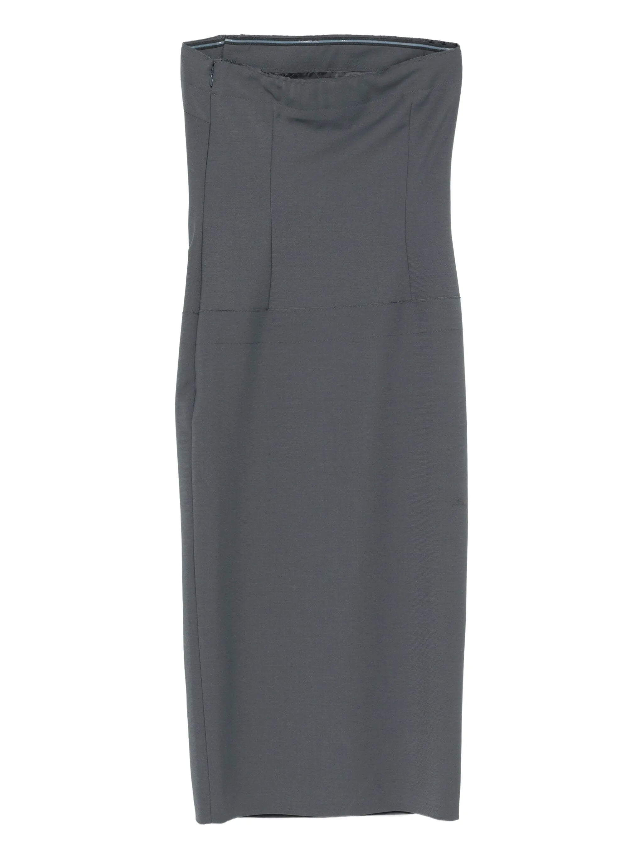strapless midi dress