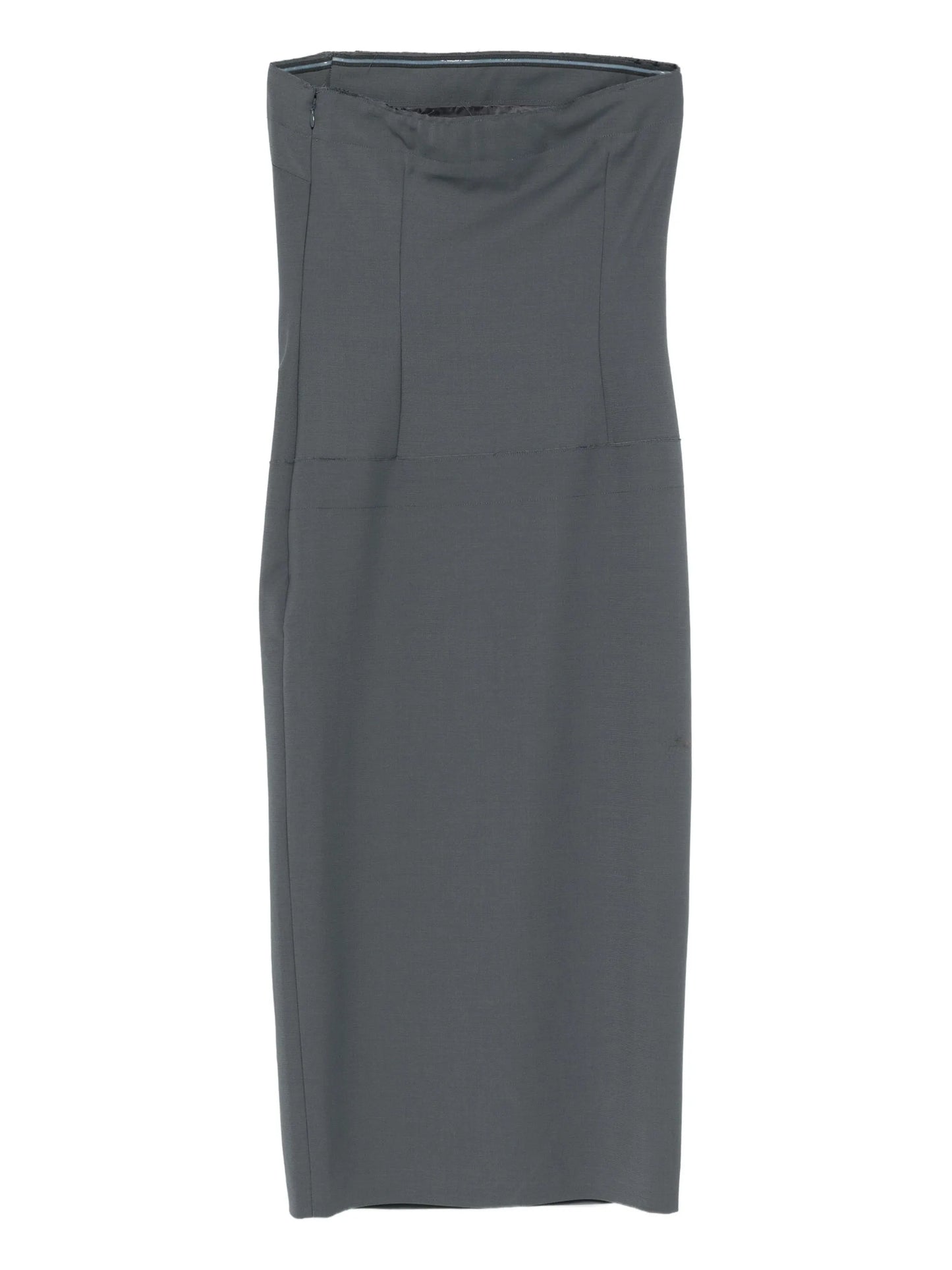 strapless midi dress