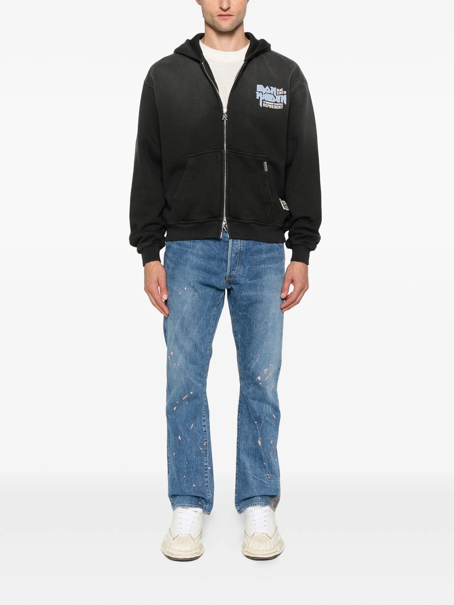 x Iron Maiden Anniversary zip-up hoodie