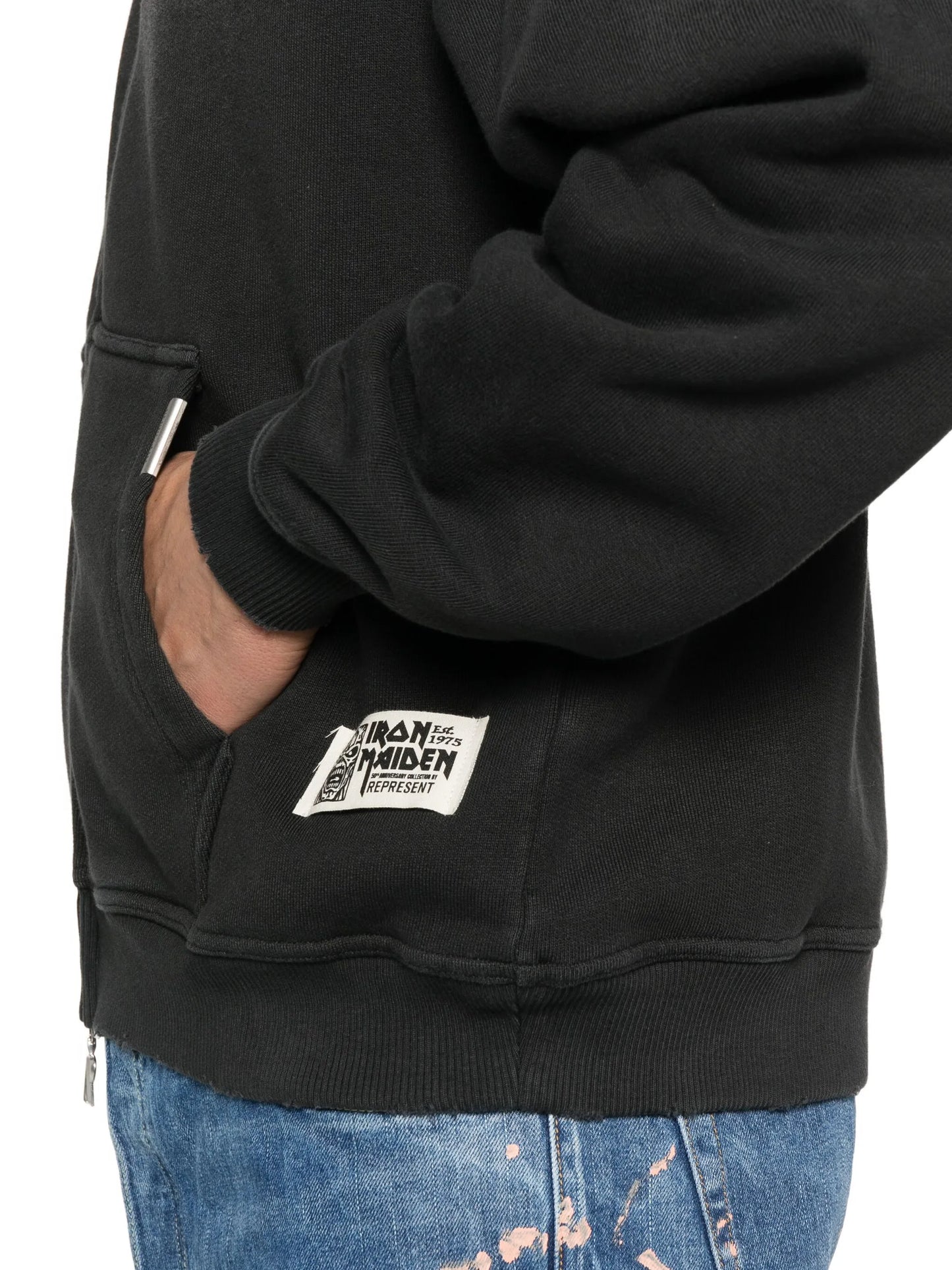 x Iron Maiden Anniversary zip-up hoodie