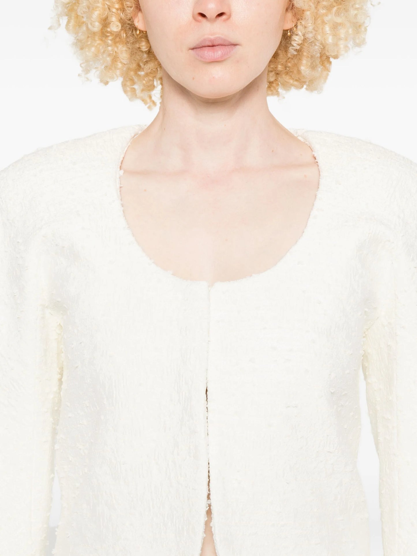 cropped tweed jacket