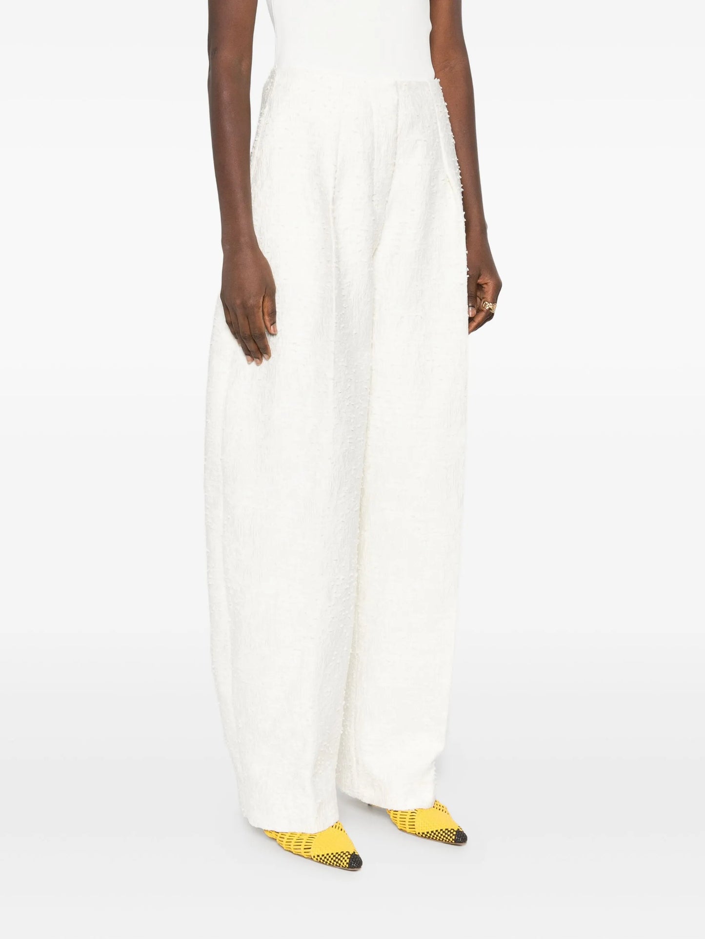 Le Curvo tweed trousers