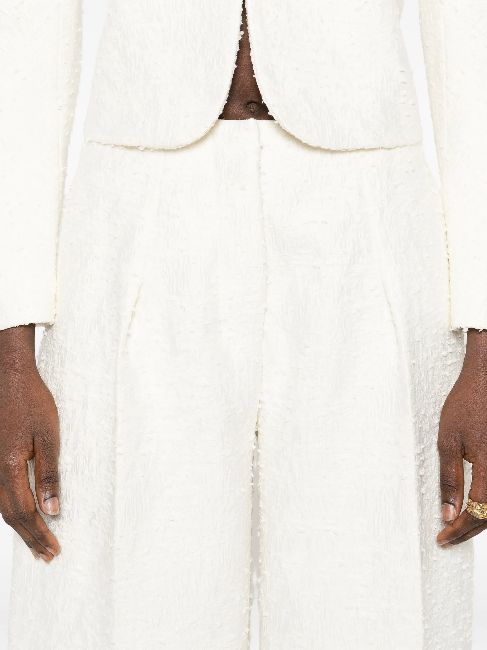 Le Curvo tweed trousers