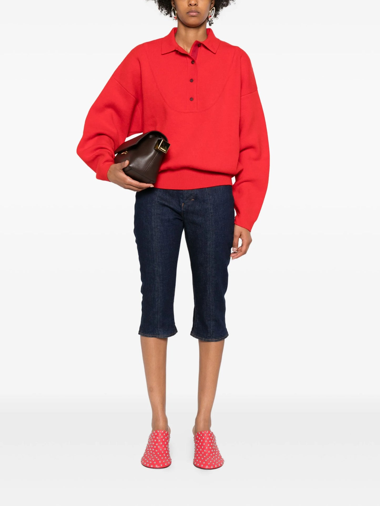 polo-neck sweater