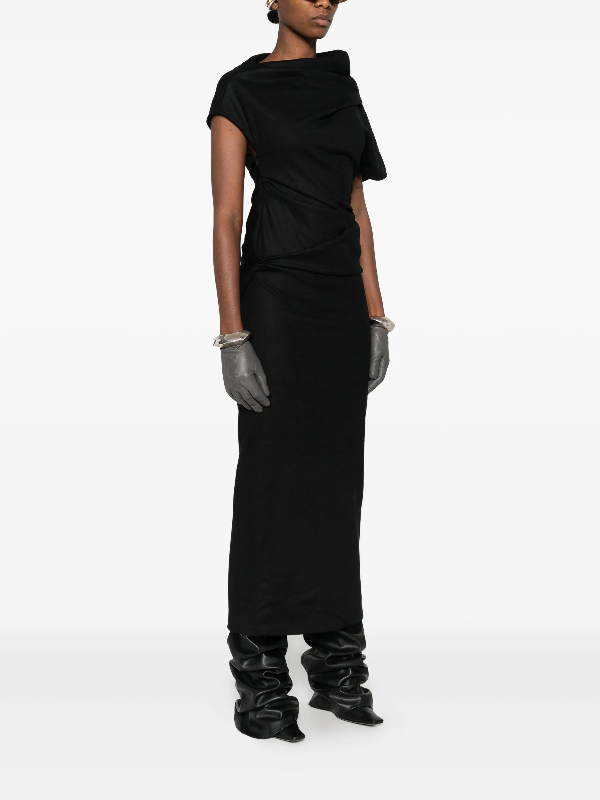 Flop high-neck midi dress