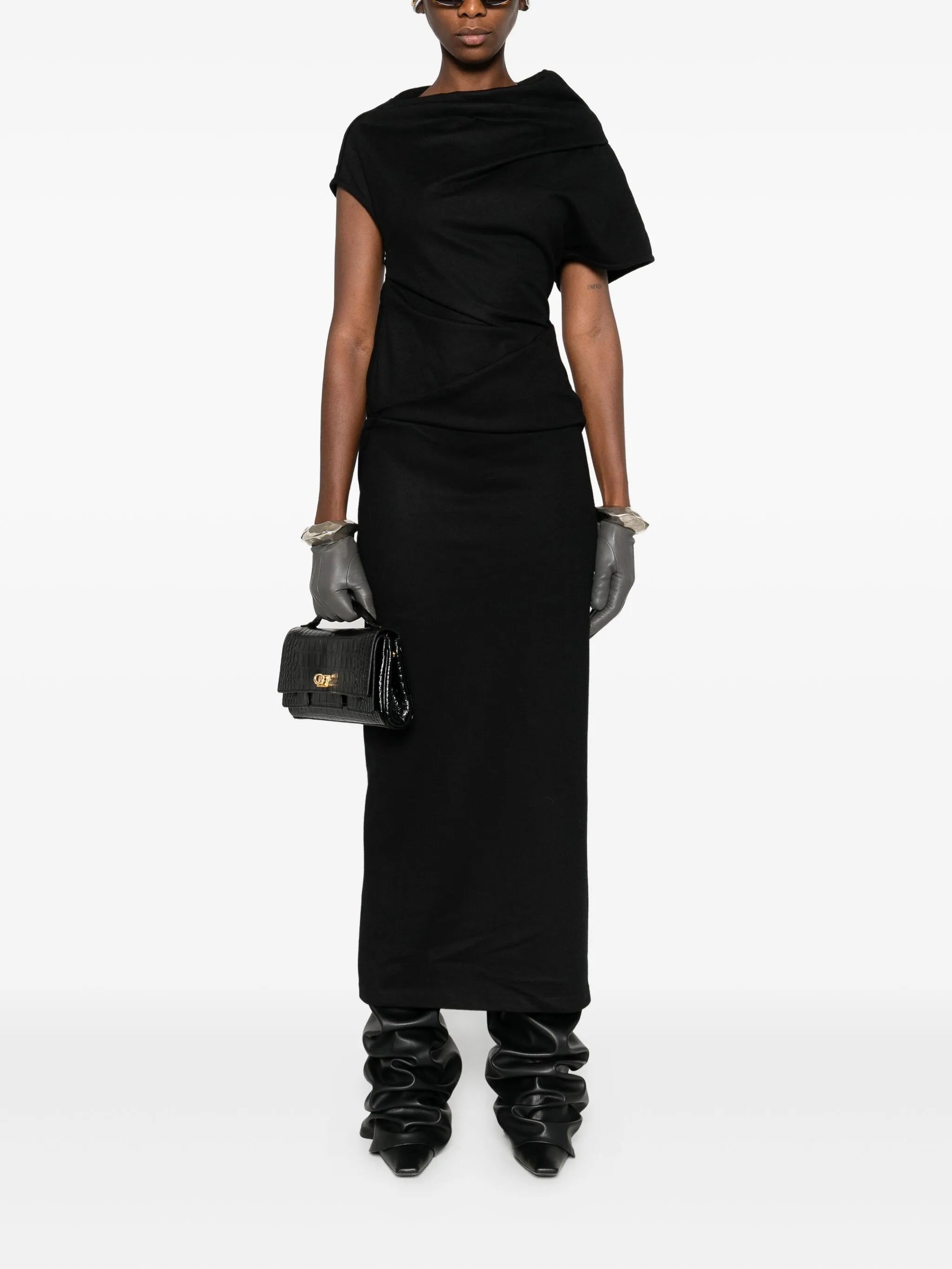 Flop high-neck midi dress