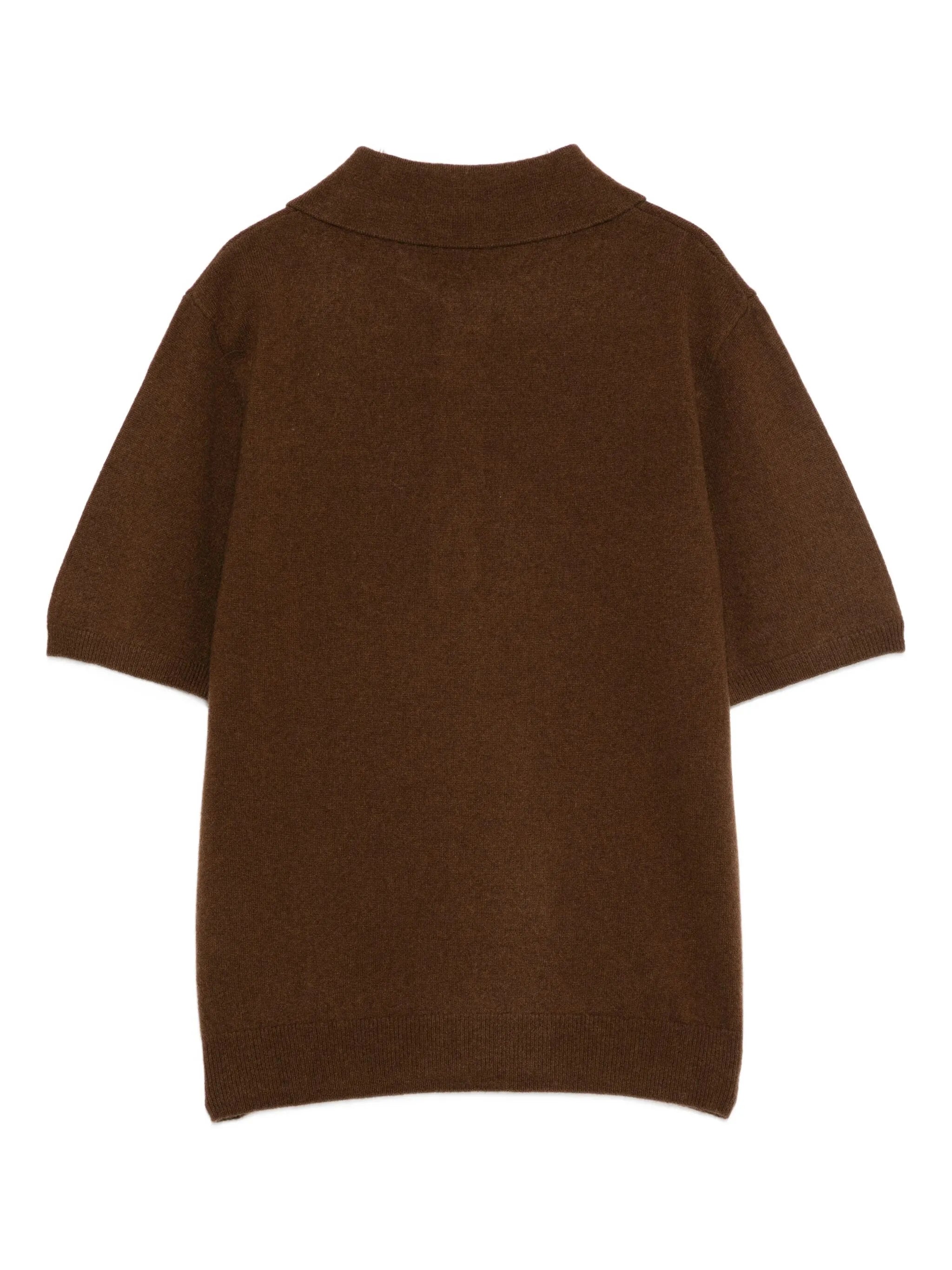 short-sleeve knit polo