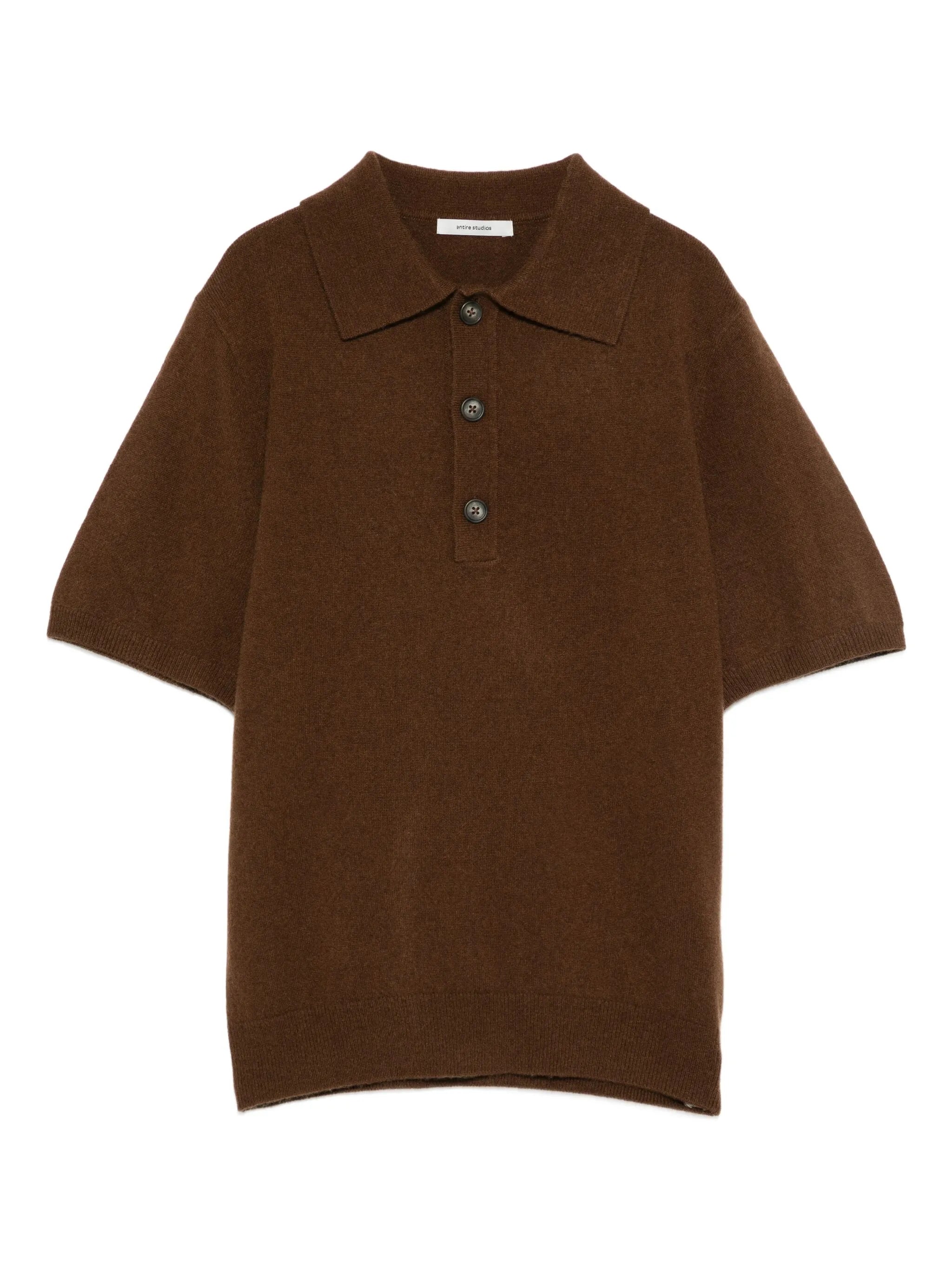 short-sleeve knit polo