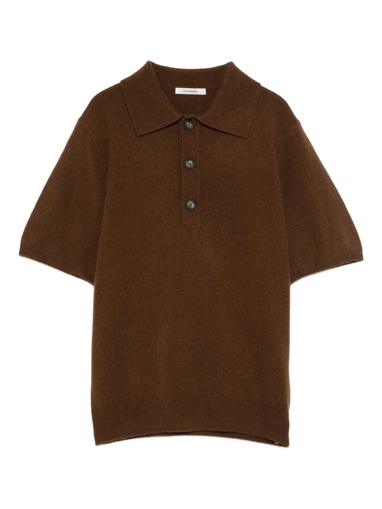 short-sleeve knit polo