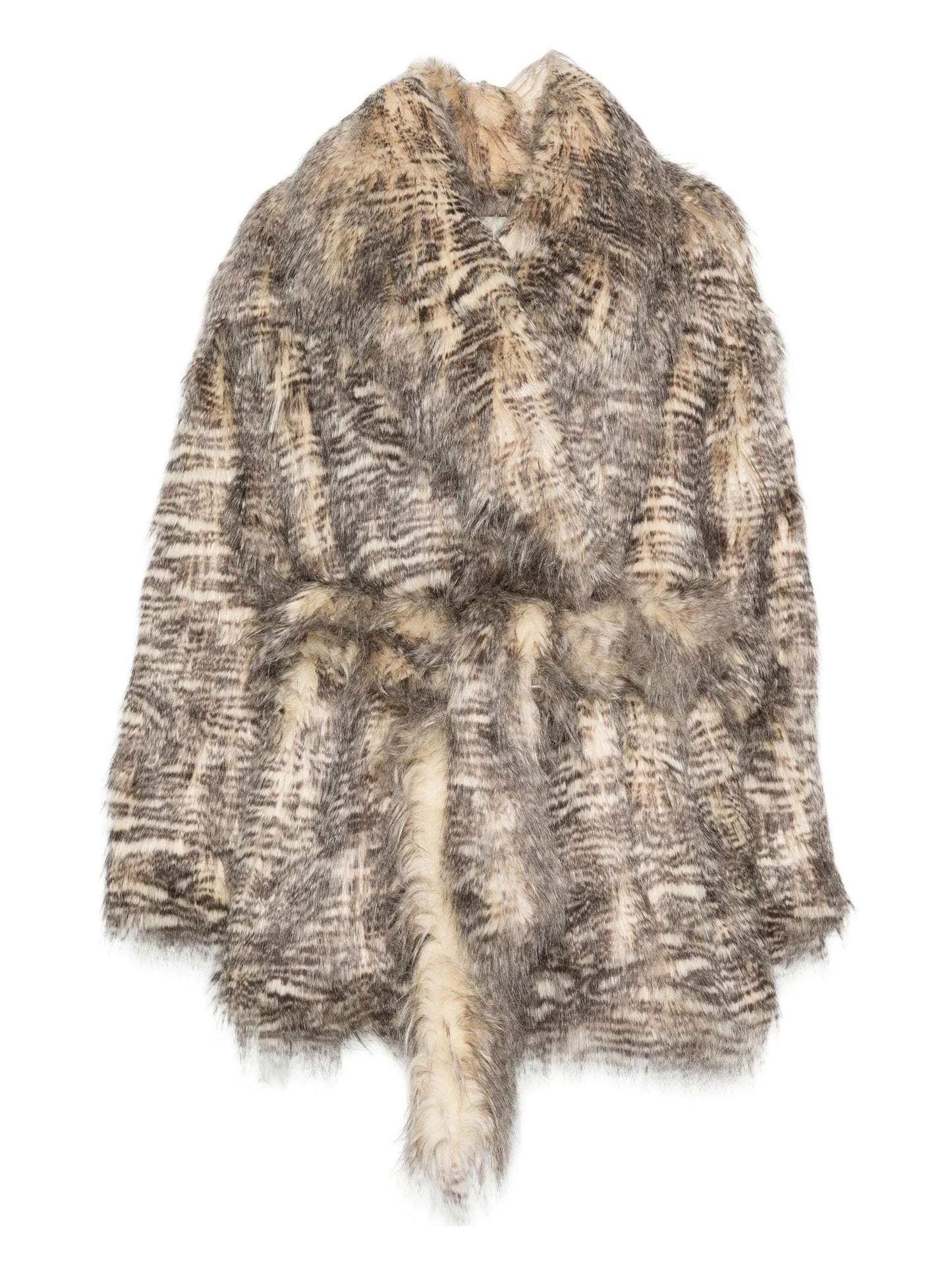 Juno tiger-print faux-fur coat