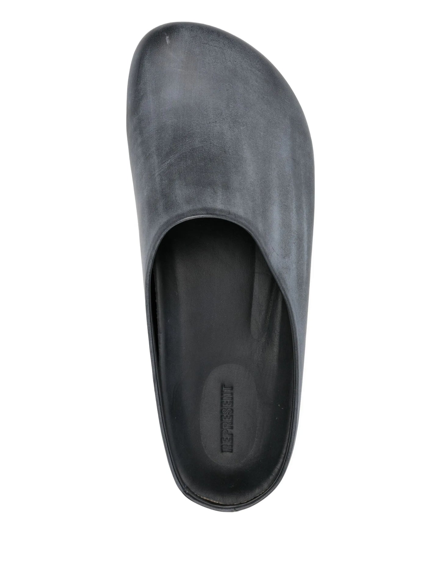 leather slip-on mules