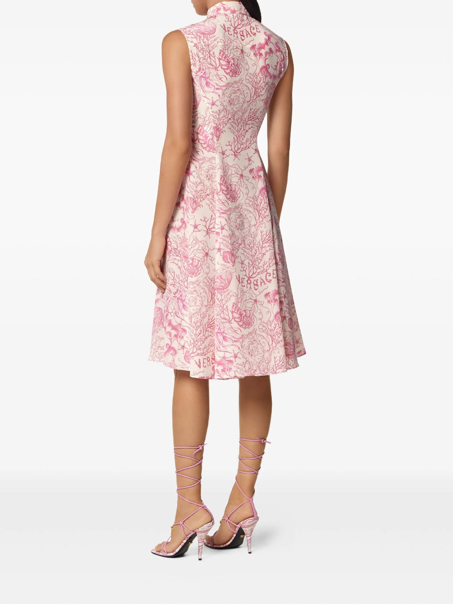 Underwater Barocco midi shirt dress
