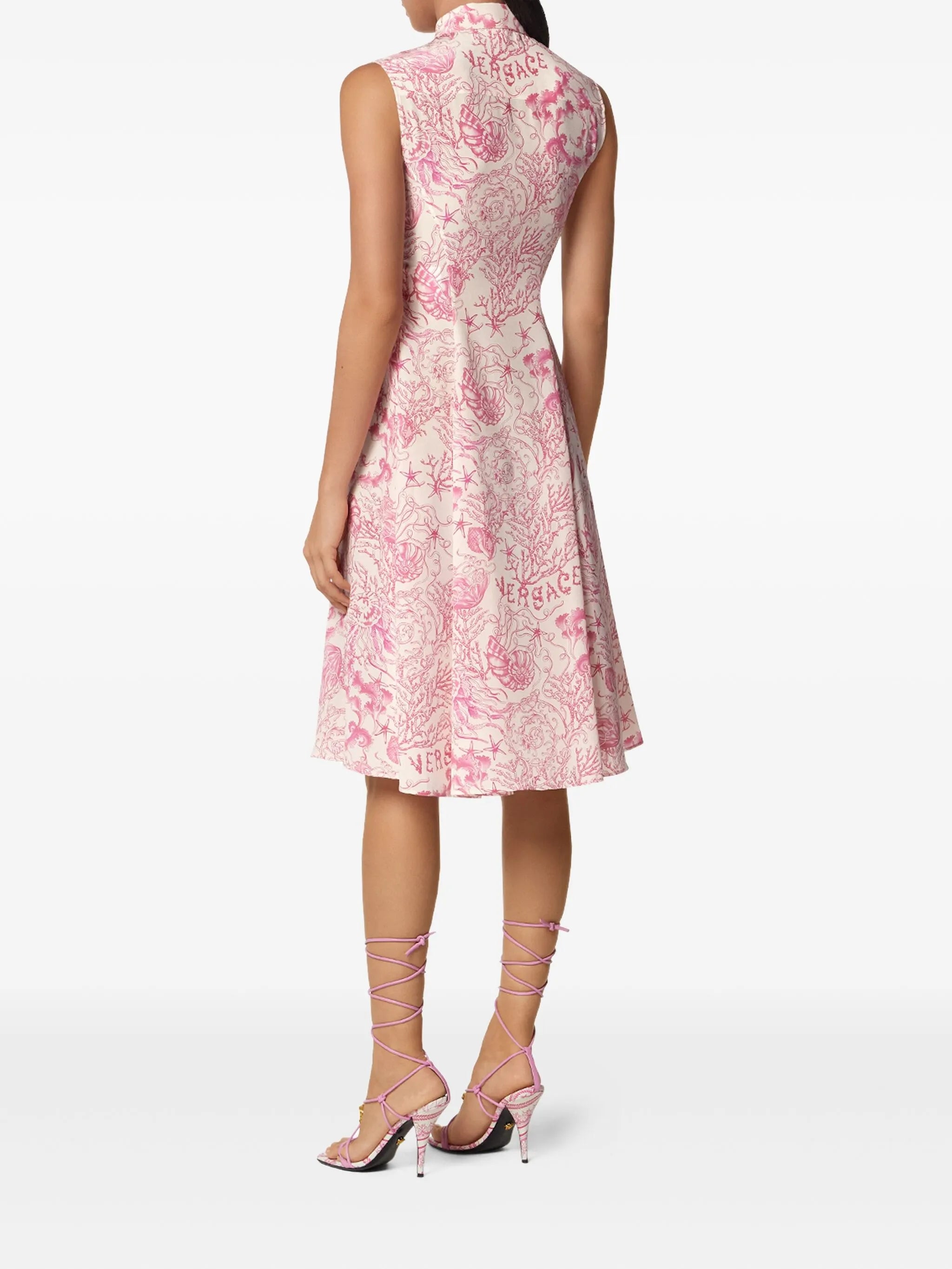 Underwater Barocco midi shirt dress