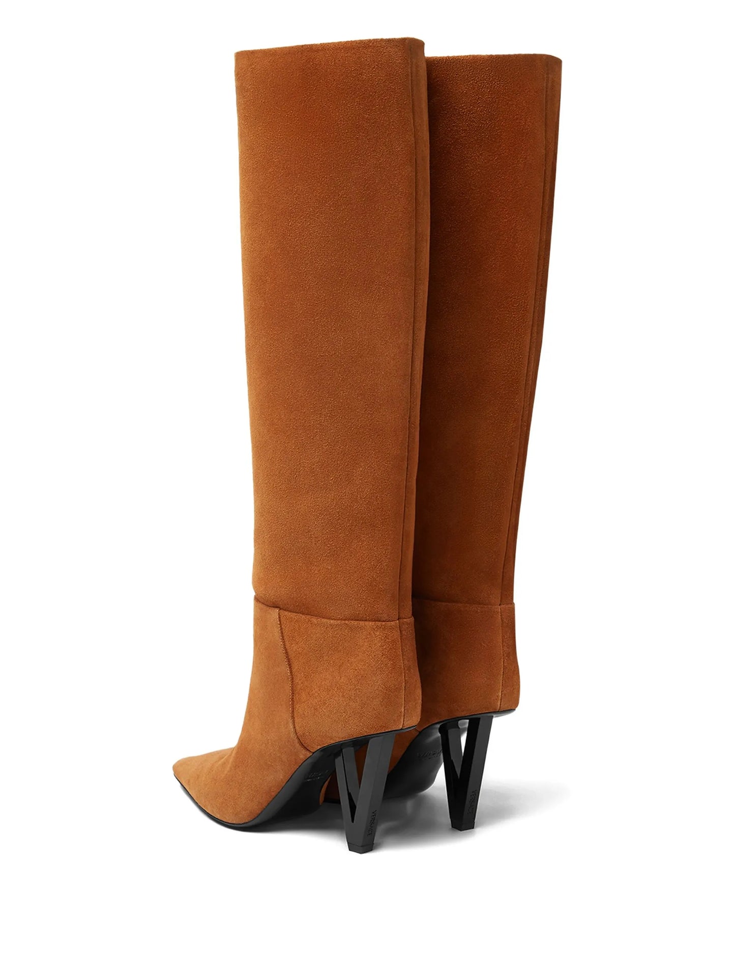 pointed-toe knee-high boots