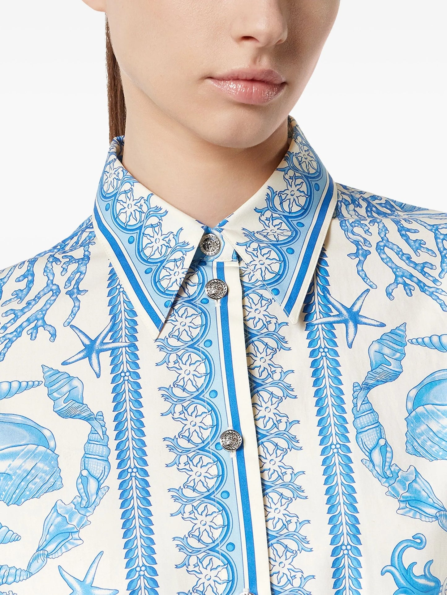 Underwater Barocco shirt dress