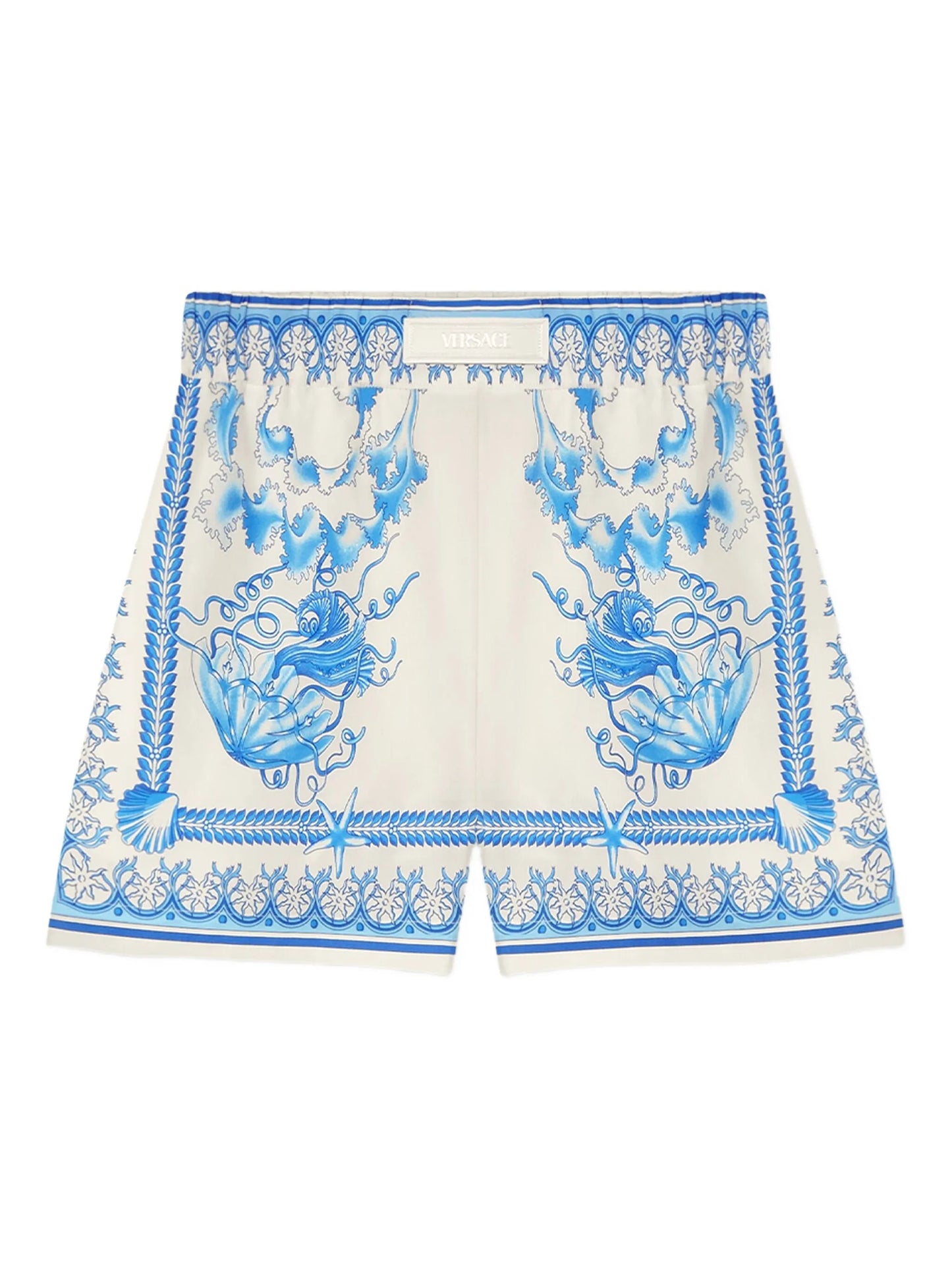Underwater Barocco cotton shorts