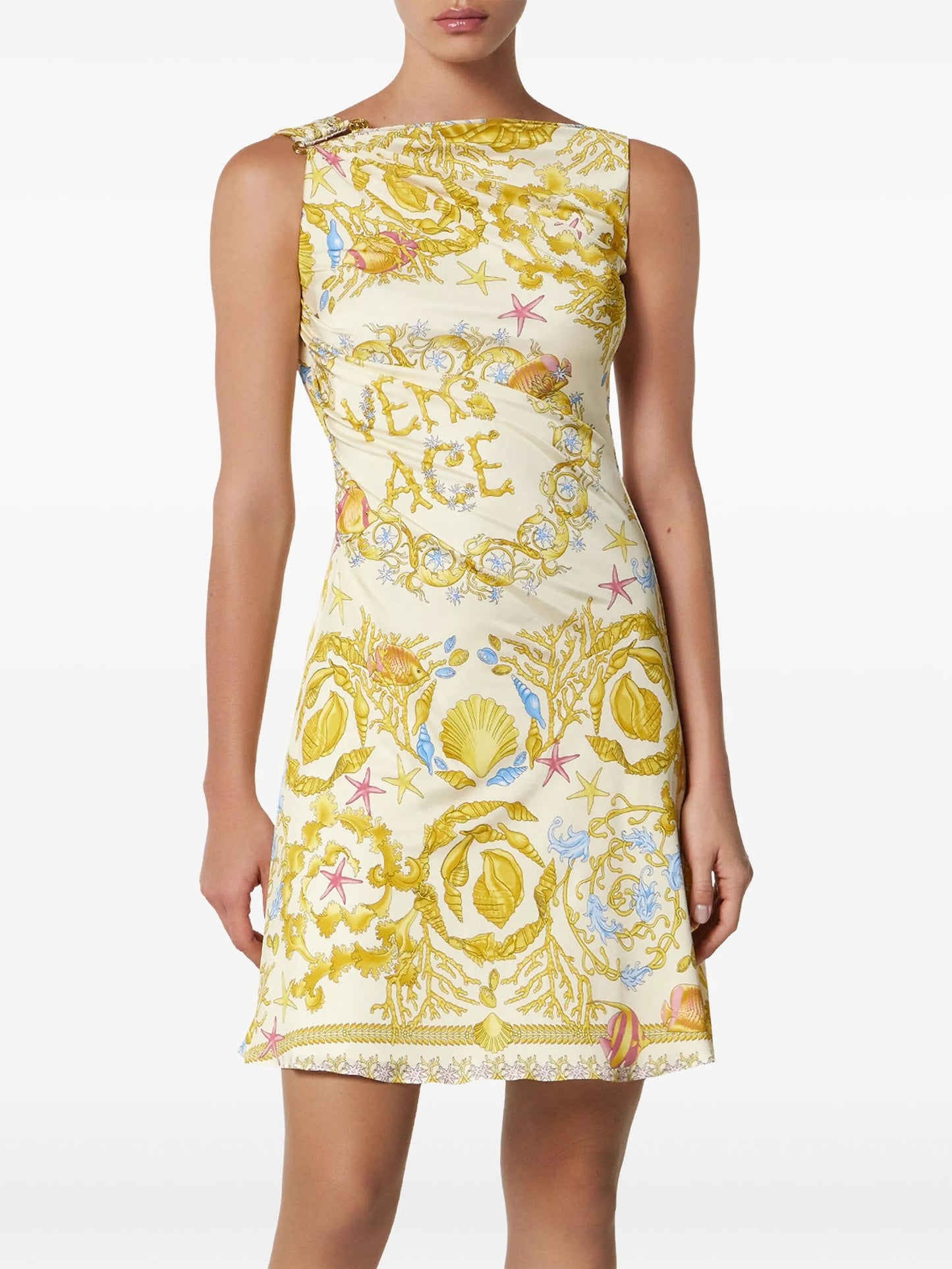 Underwater Barocco mini dress