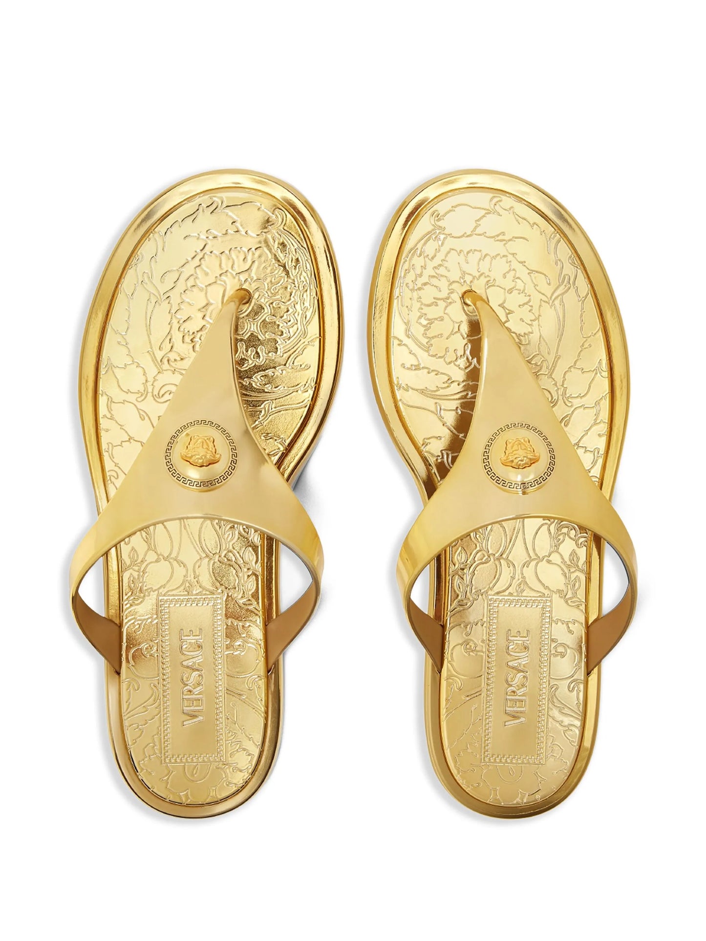 Alia metallic flat sandals