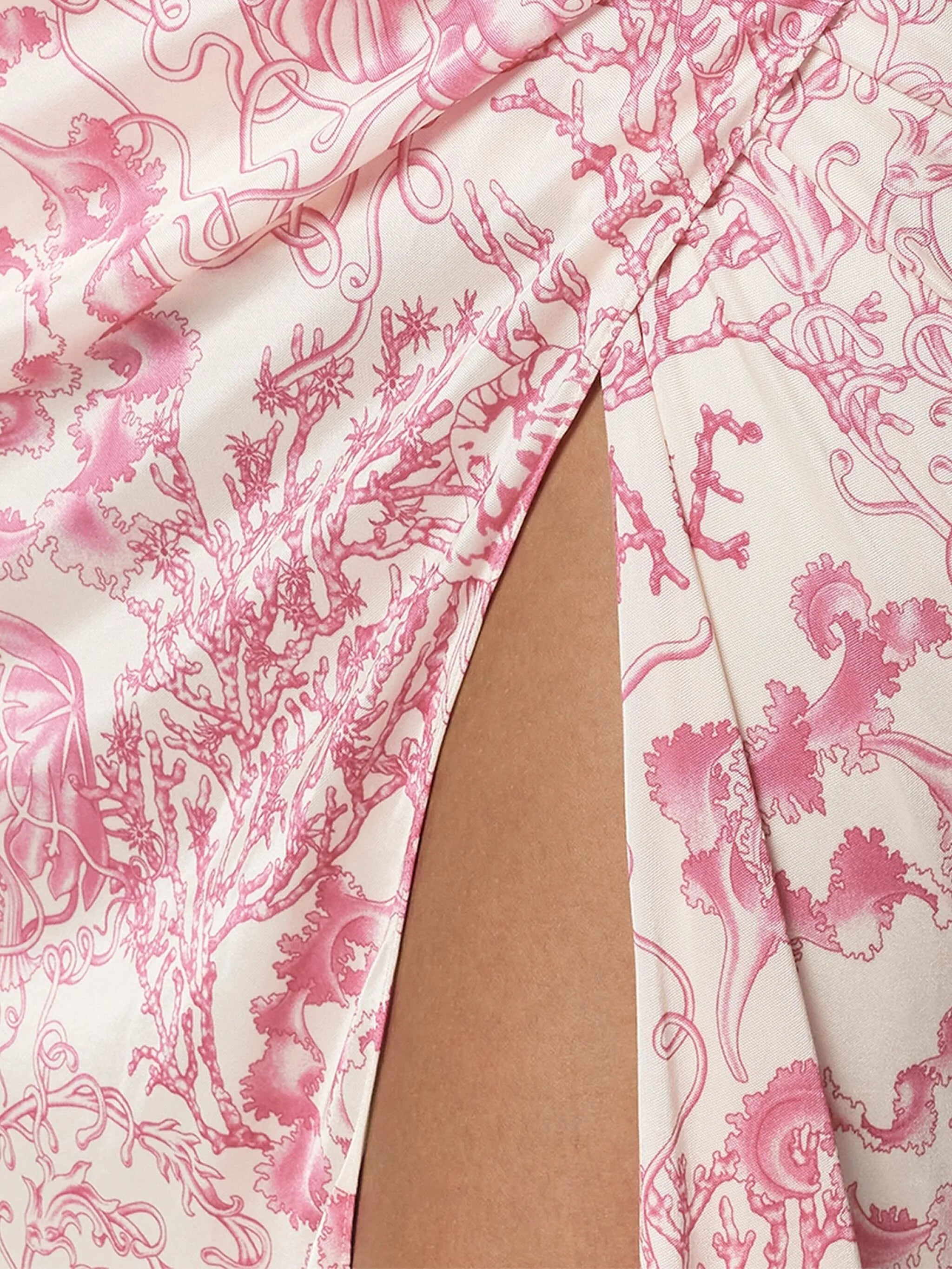 Underwater Barocco draped skirt