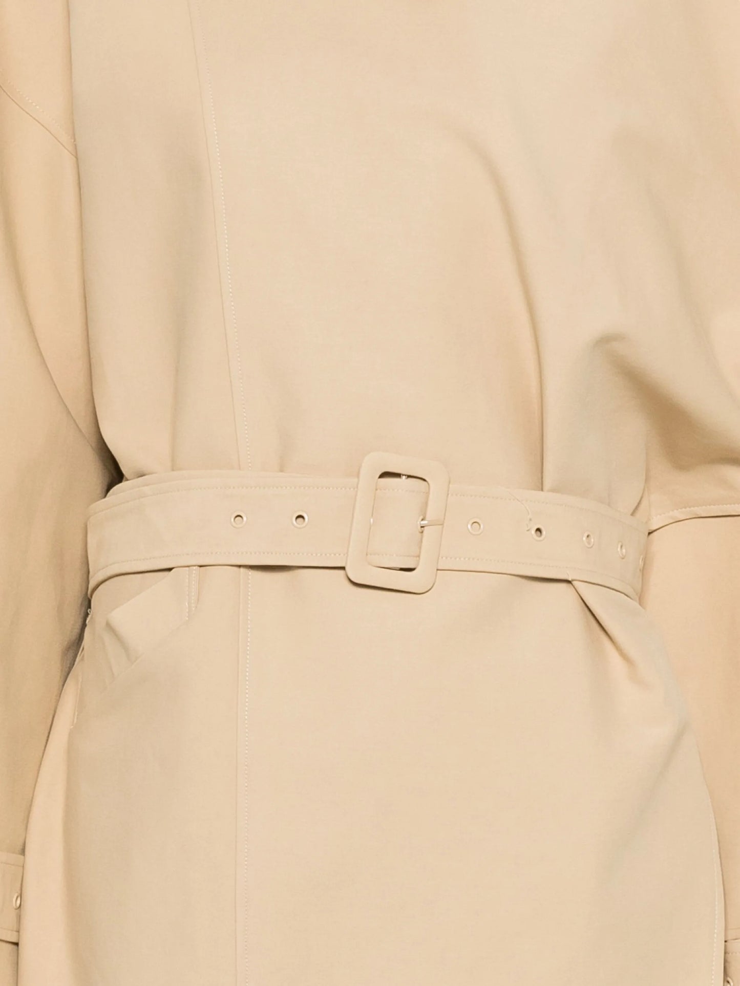 mini belted scarf coat