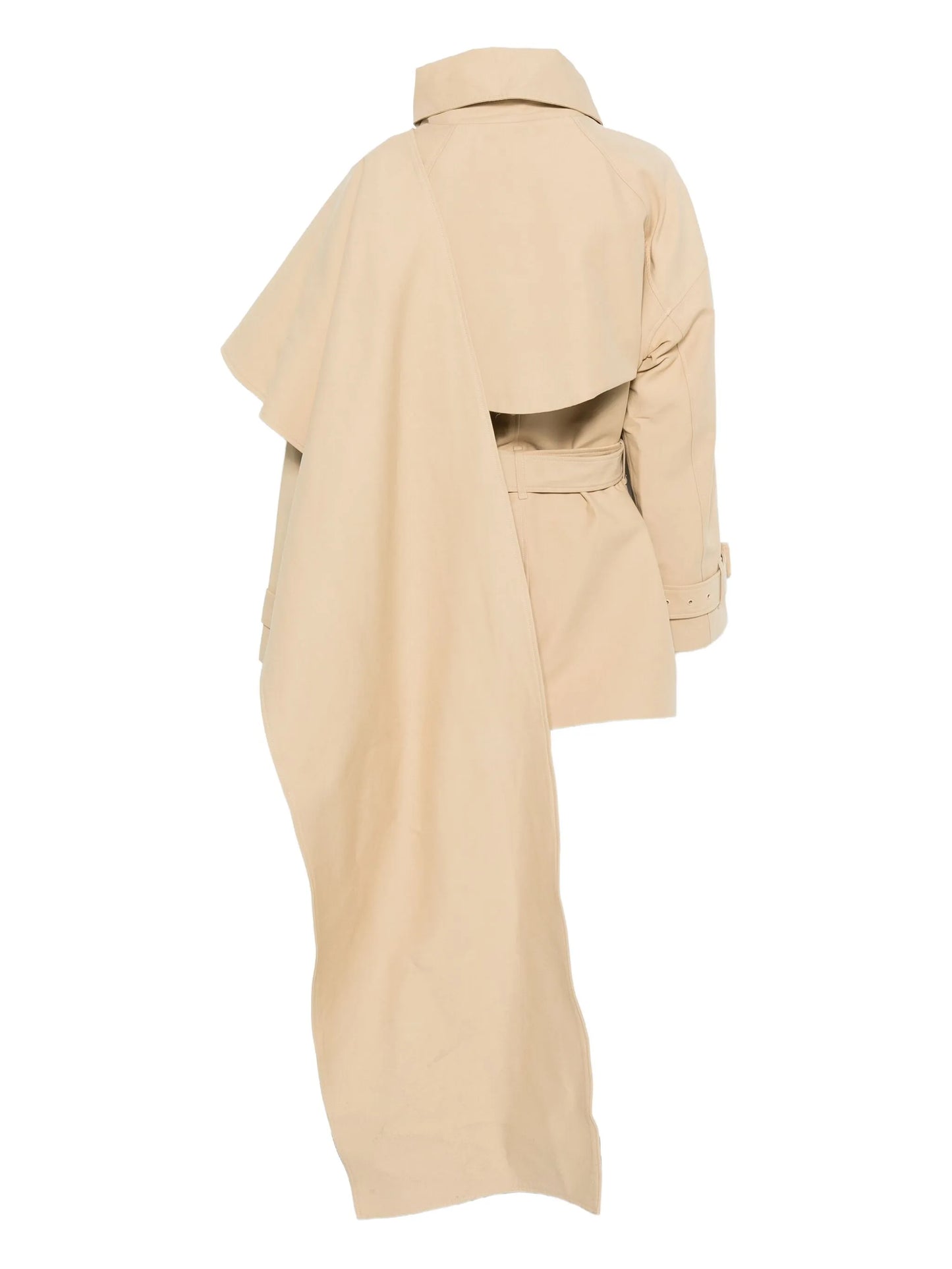 mini belted scarf coat