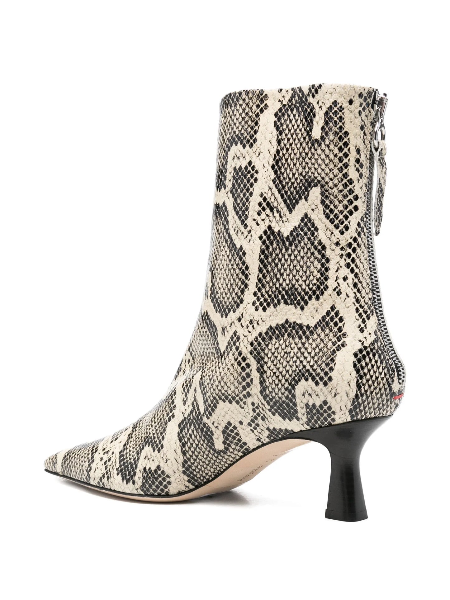70mm Elina snake-print pointed-toe ankle boots