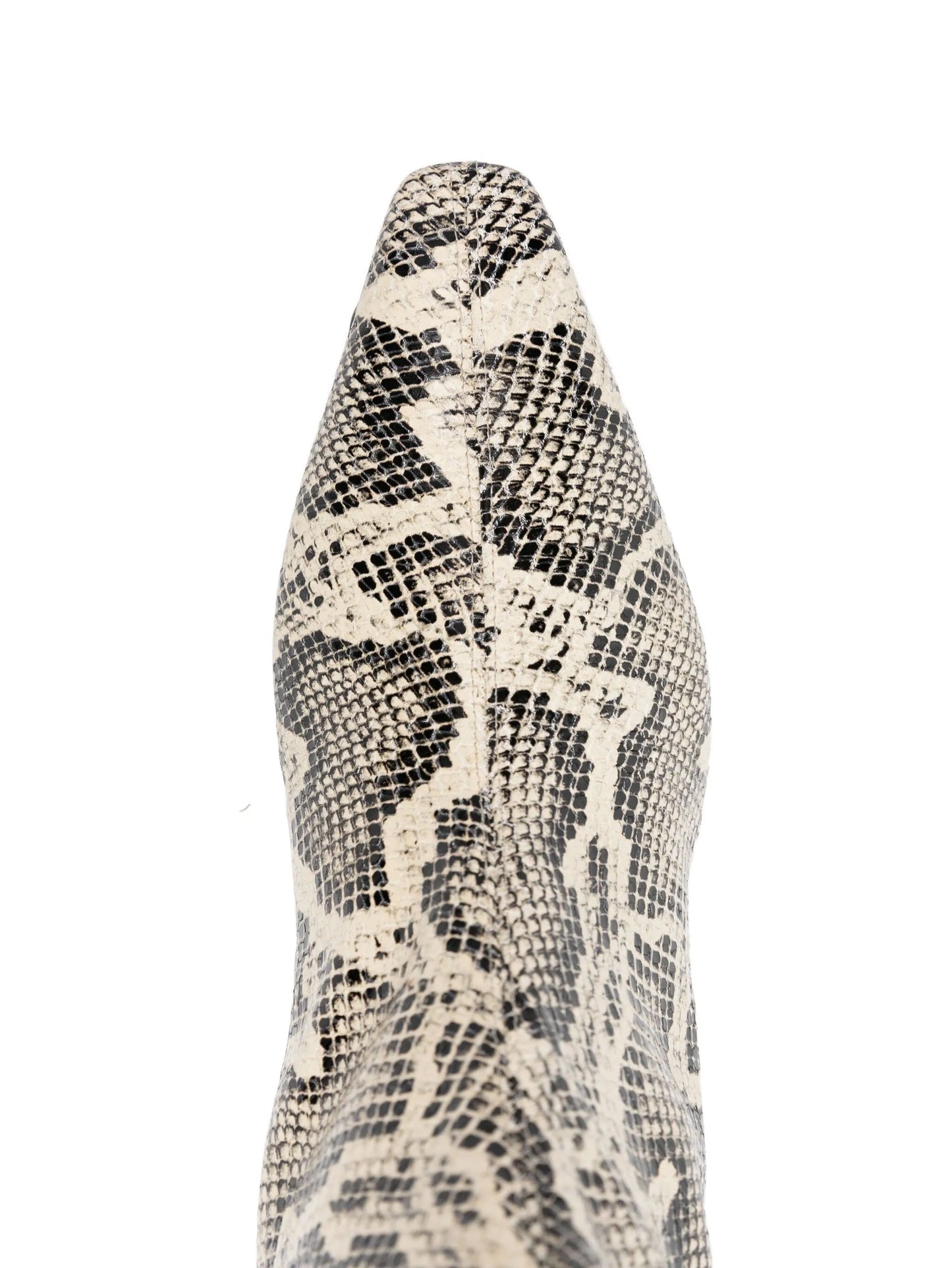 70mm Elina snake-print pointed-toe ankle boots