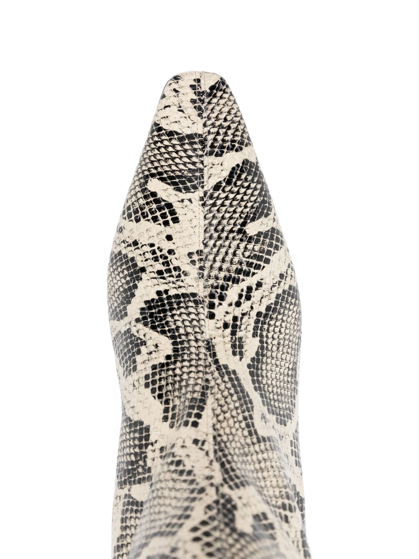 65mm Klea snake-print calf leather boots